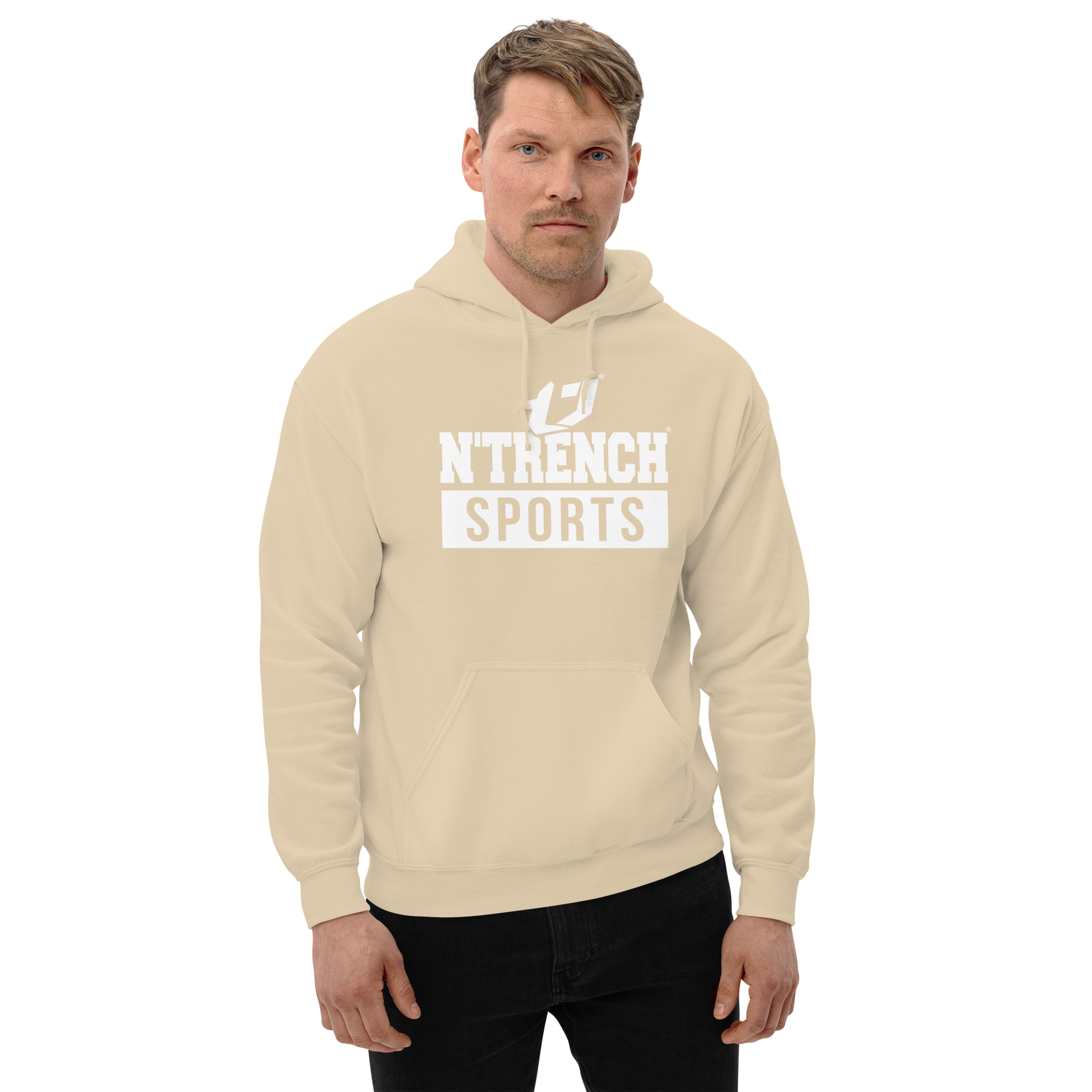 N'Trench Apparel (White Font) Men/Guys Hoodie