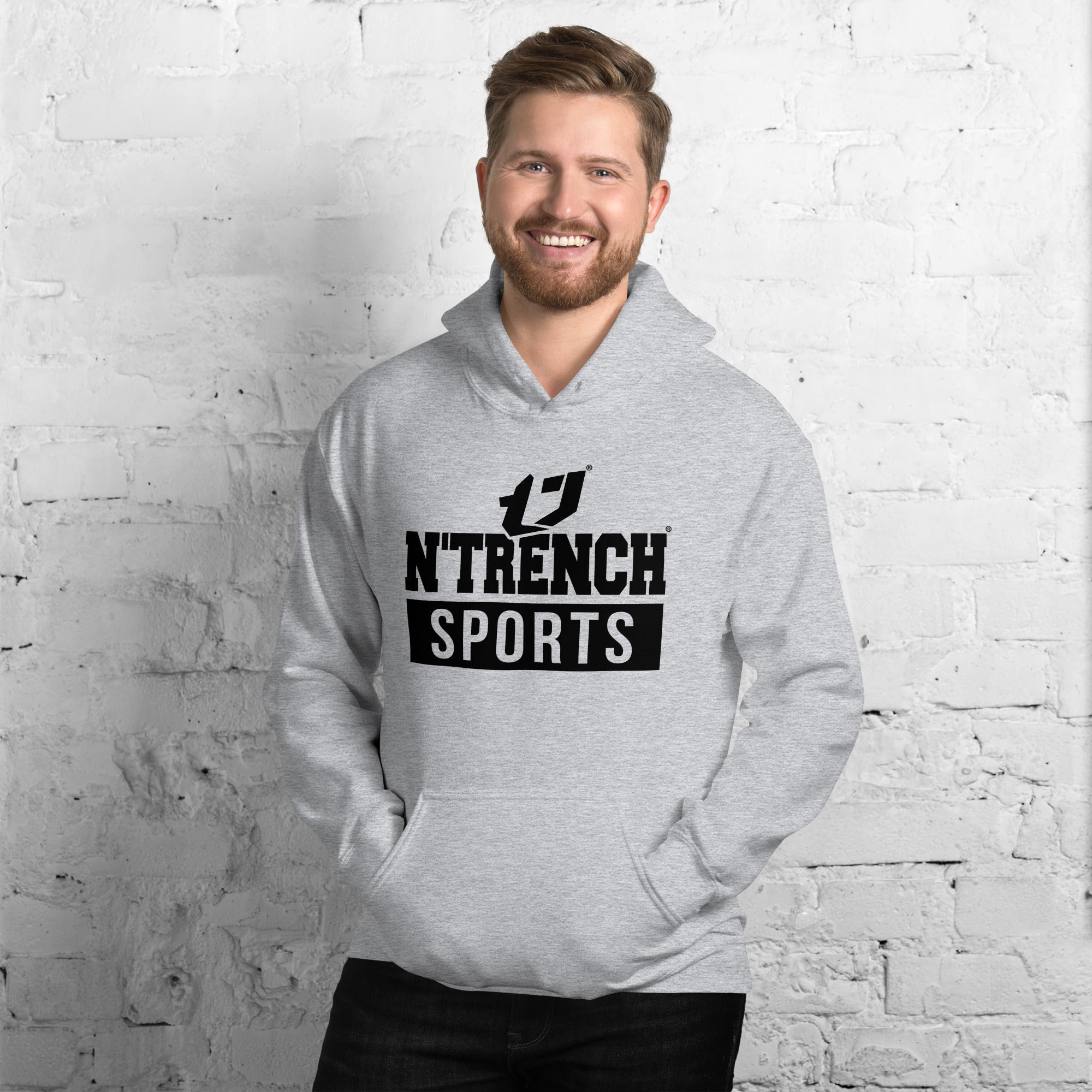 N'Trench Apparel (Black Font) Men/Guys Hoodie