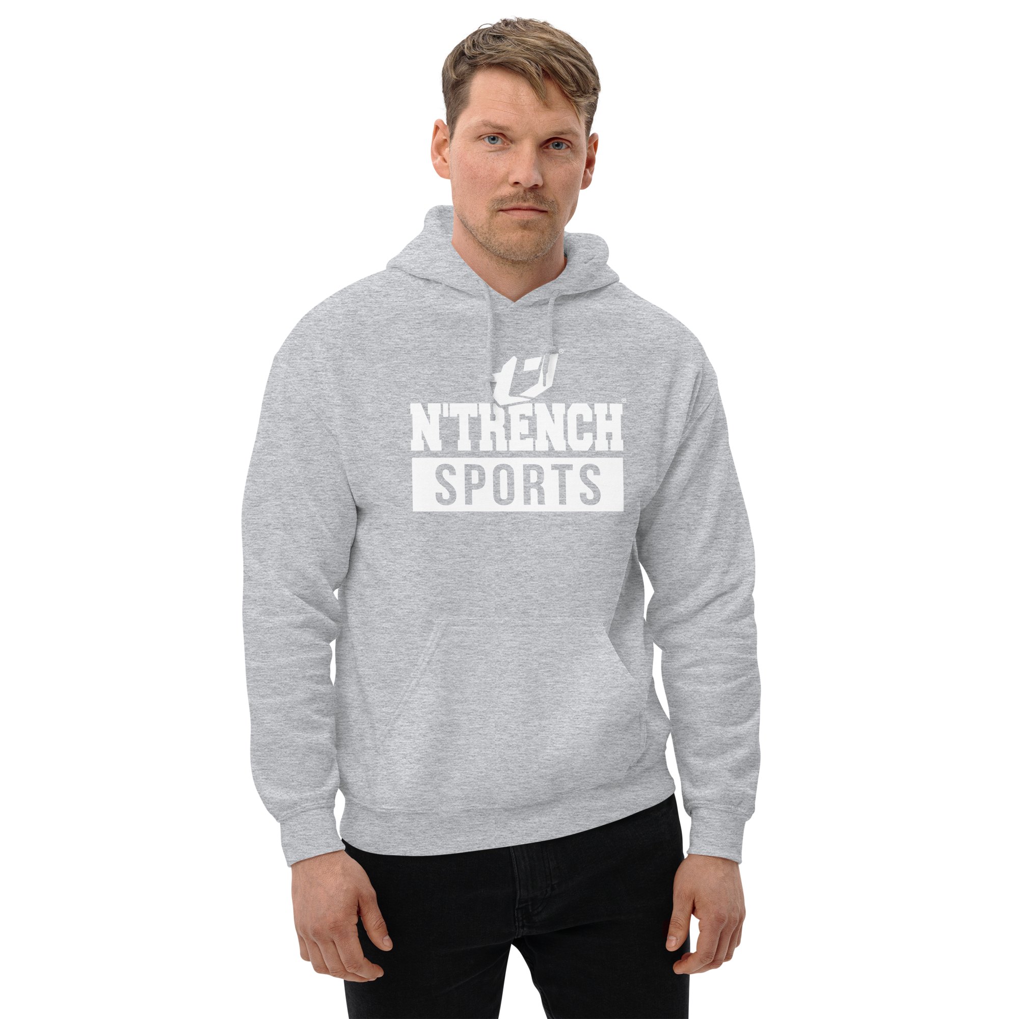 N'Trench Apparel White Font Men/Guys Hoodie