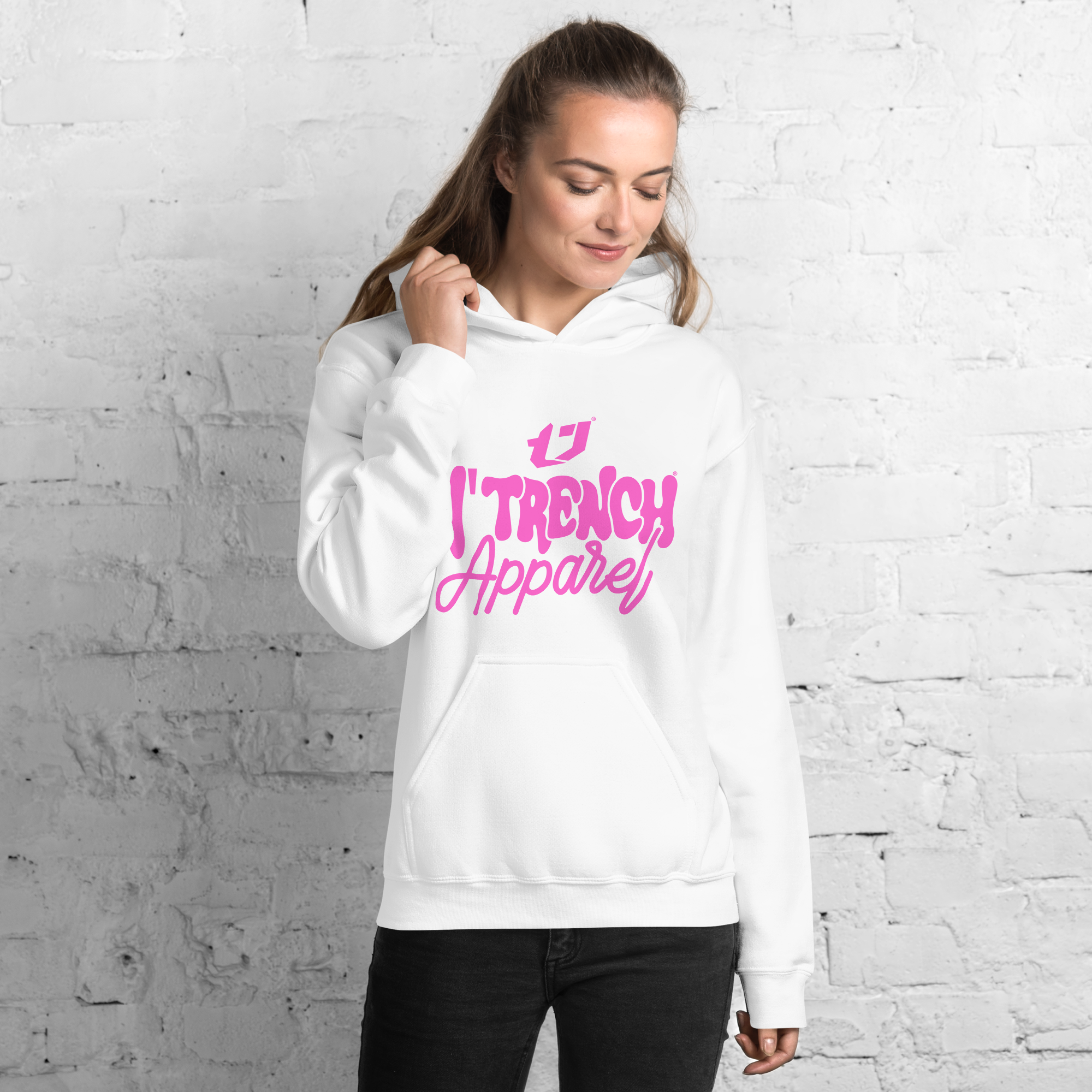 N'Trench Apparel Pink Font Women/Ladies Hoodie