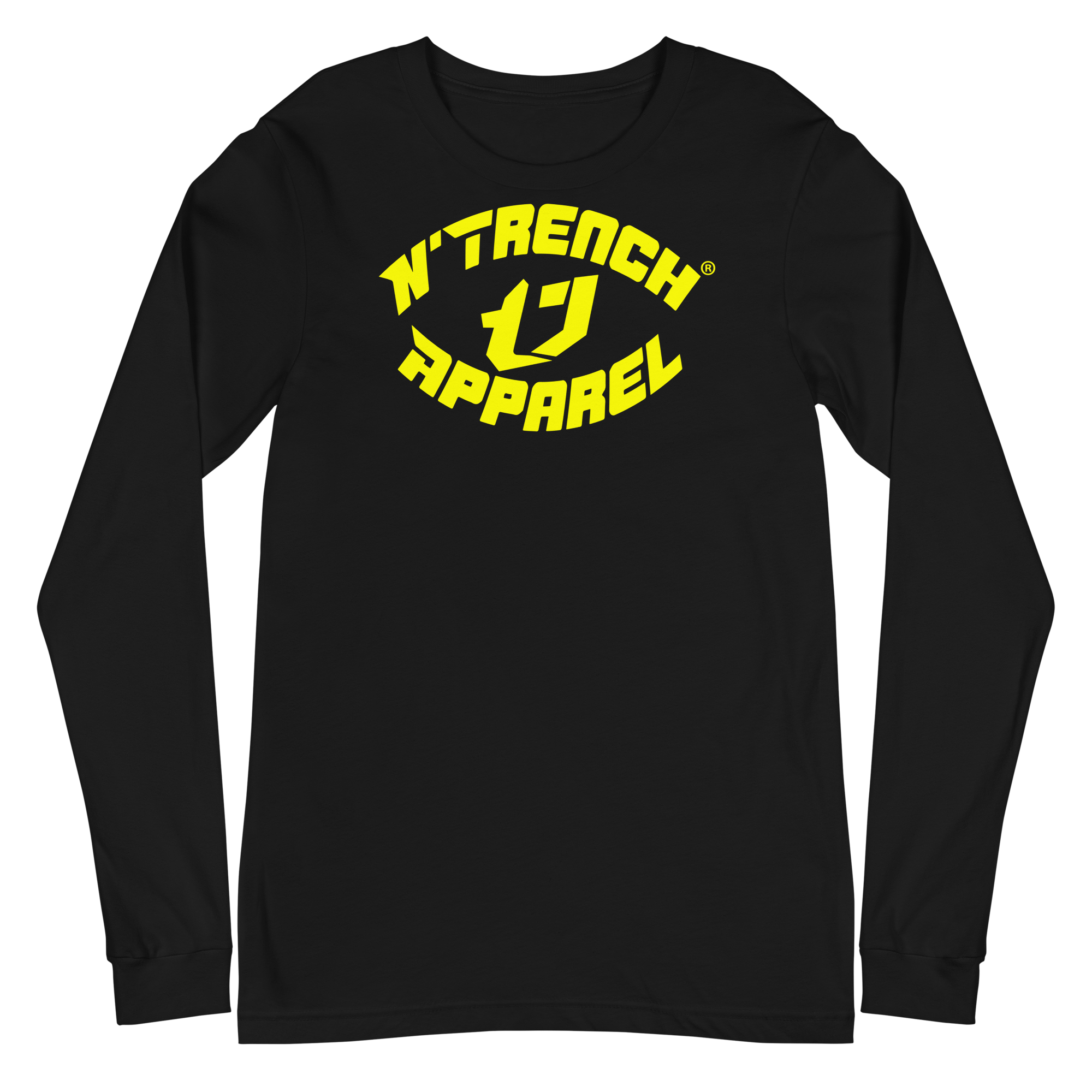 N'Trench Apparel Yellow Lettering Women/Ladies Long Sleeve Tee