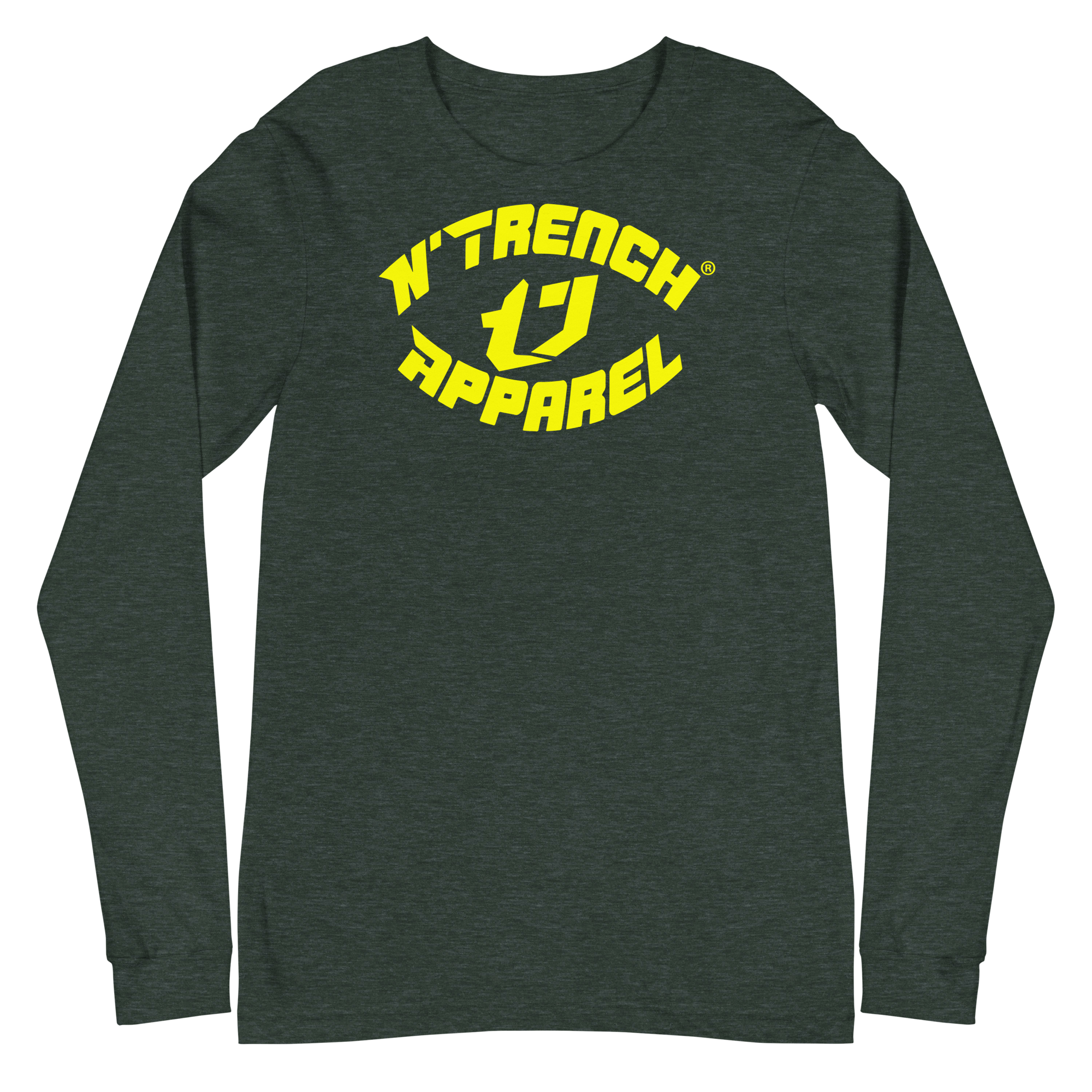 N'Trench Apparel Yellow Lettering Women/Ladies Long Sleeve Tee