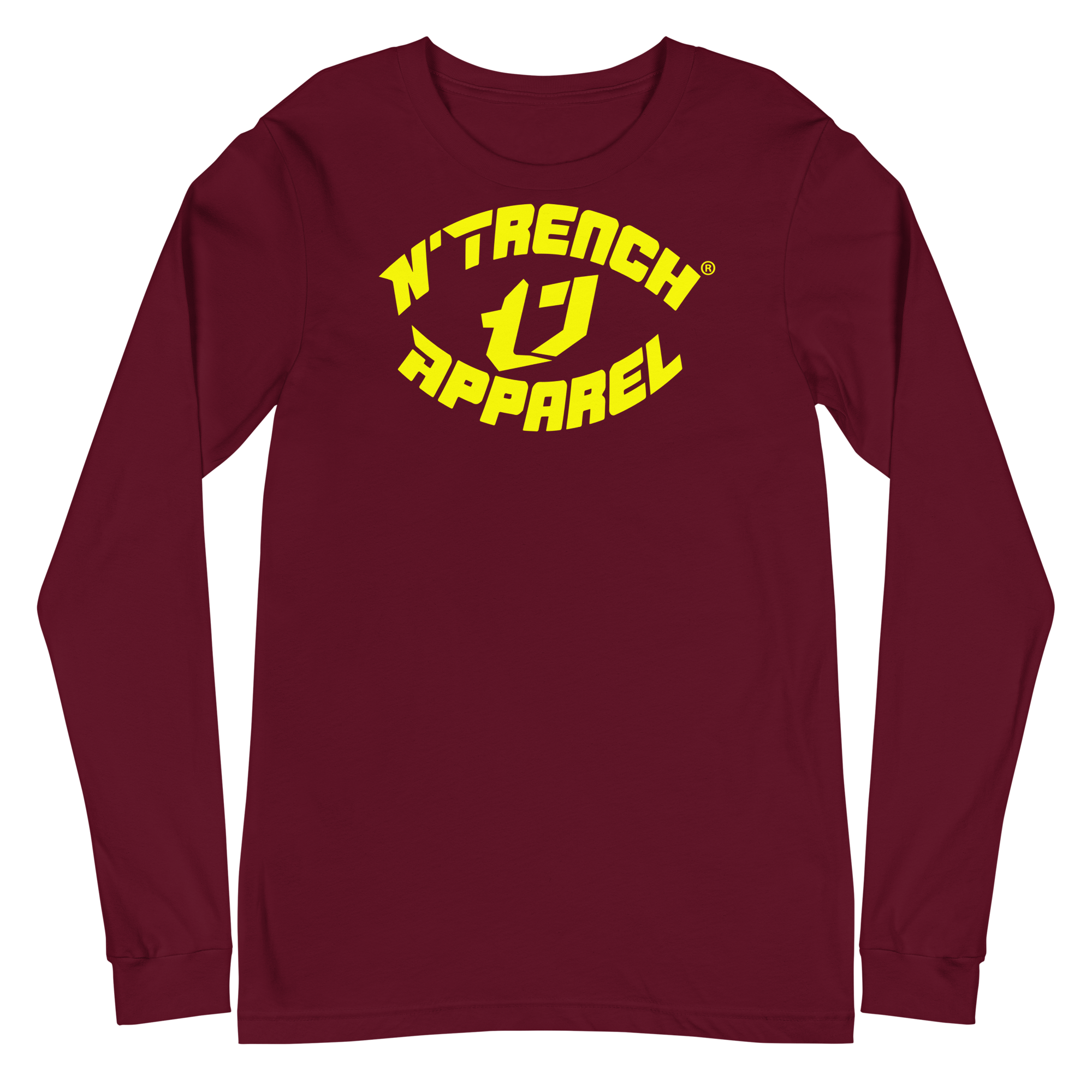 N'Trench Apparel Yellow Lettering Women/Ladies Long Sleeve Tee