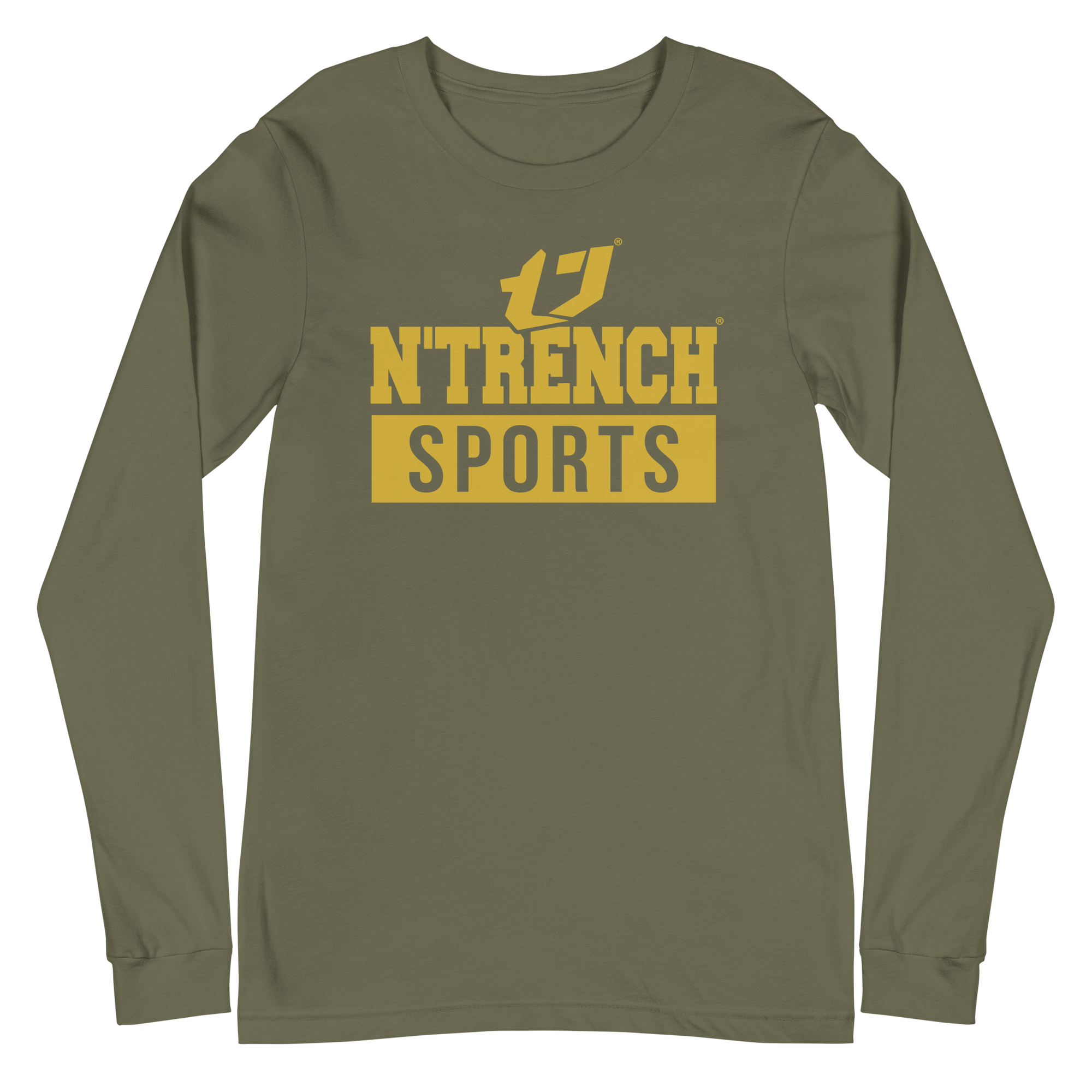 N'Trench Apparel Bronze Lettering Men/Guys long sleeve tee