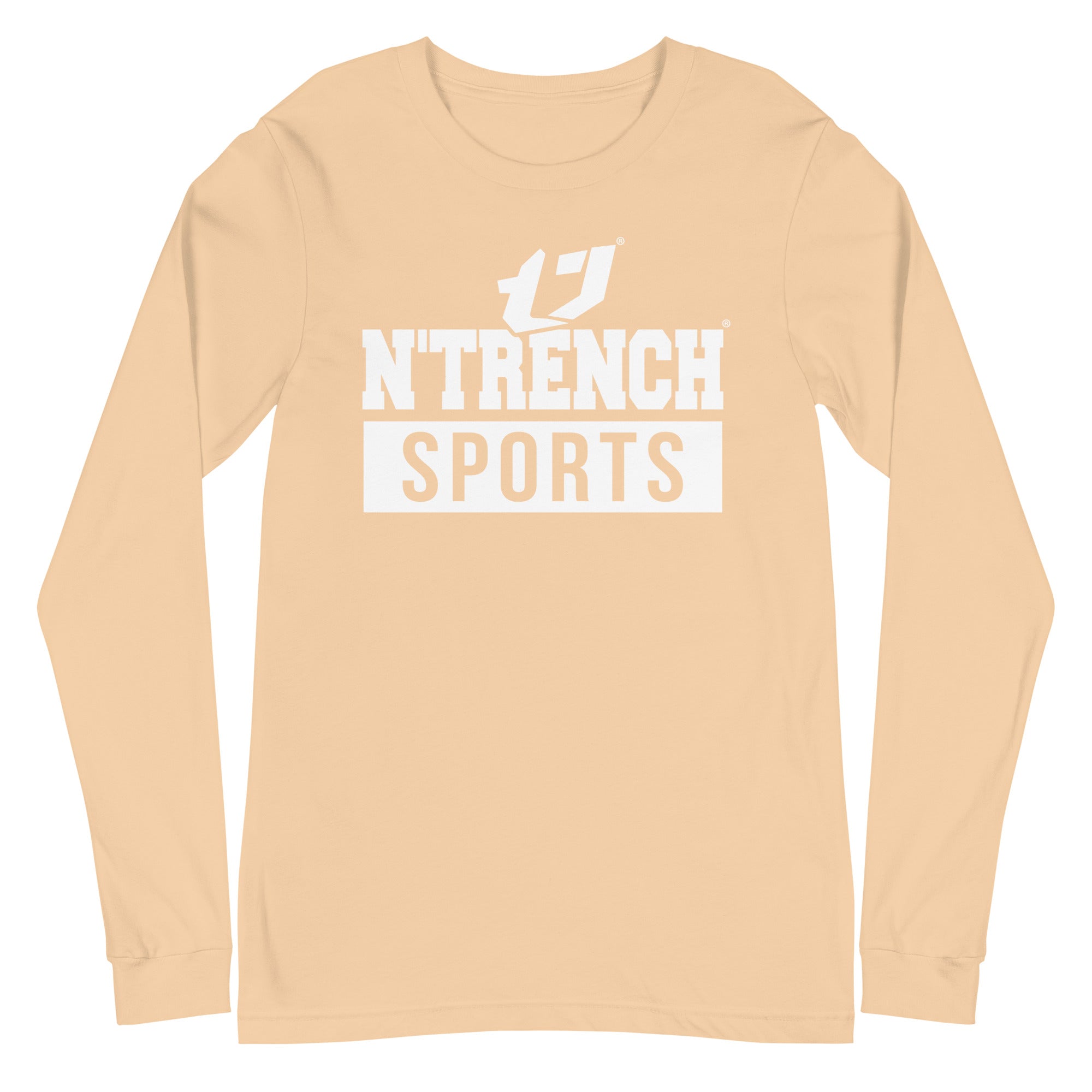 N'Trench White Logo and Lettering Unisex Long Sleeve Tee