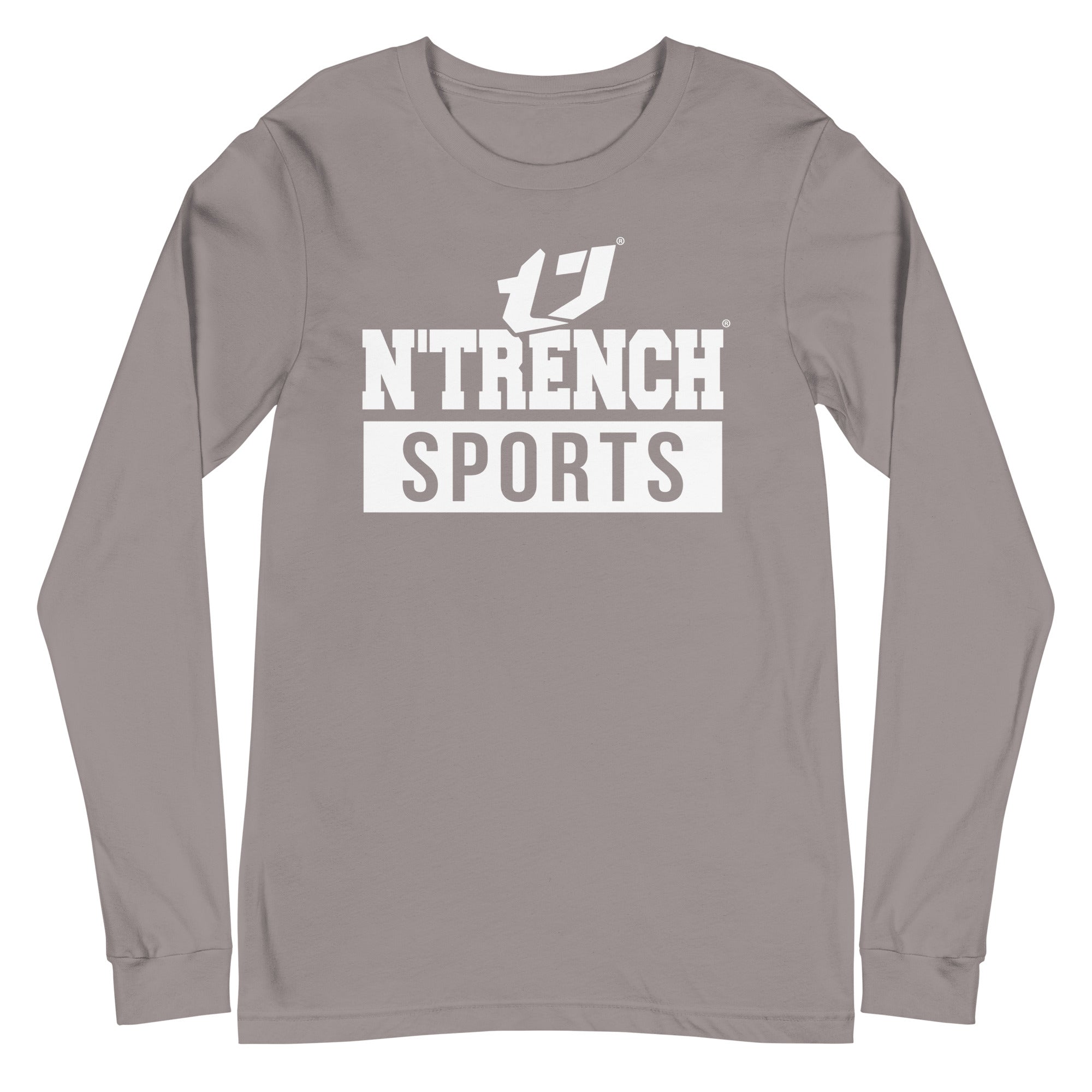 N'Trench White Logo and Lettering Unisex Long Sleeve Tee