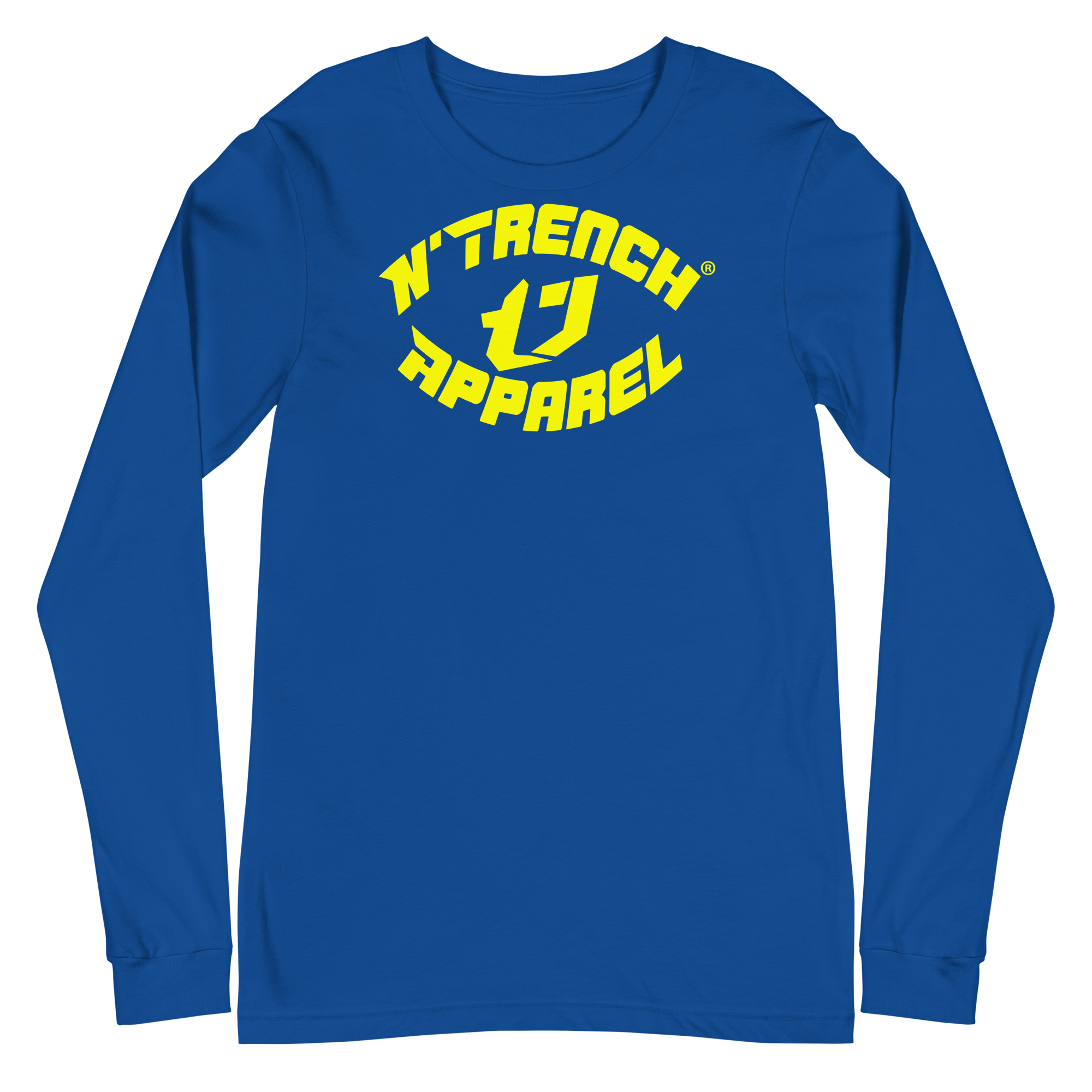 N'Trench Apparel Yellow Lettering Women/Ladies Long Sleeve Tee