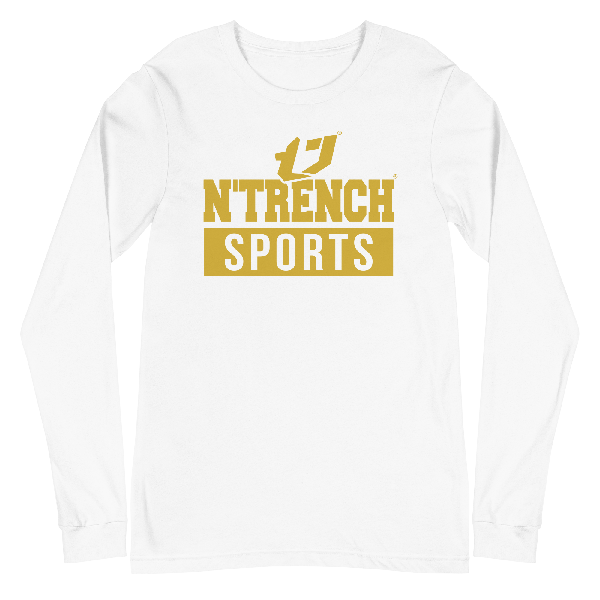 N'Trench Apparel Bronze Lettering Men/Guys long sleeve tee