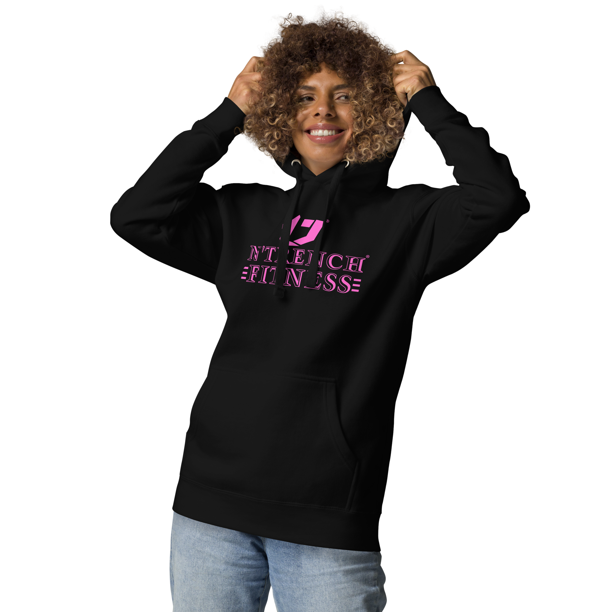 N'Trench Apparel Pink Lettering Women/Ladies Hoodie
