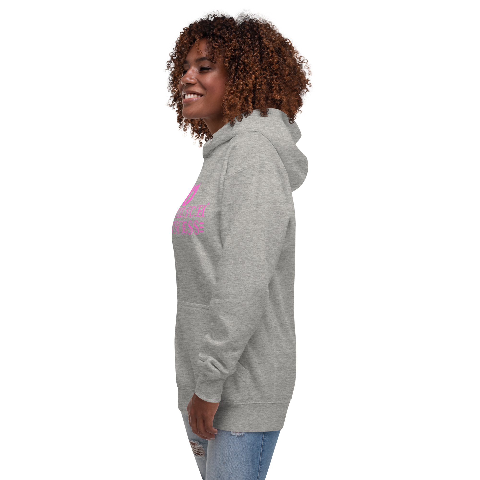 N'Trench Pink Lettering Women/Ladies Hoodie