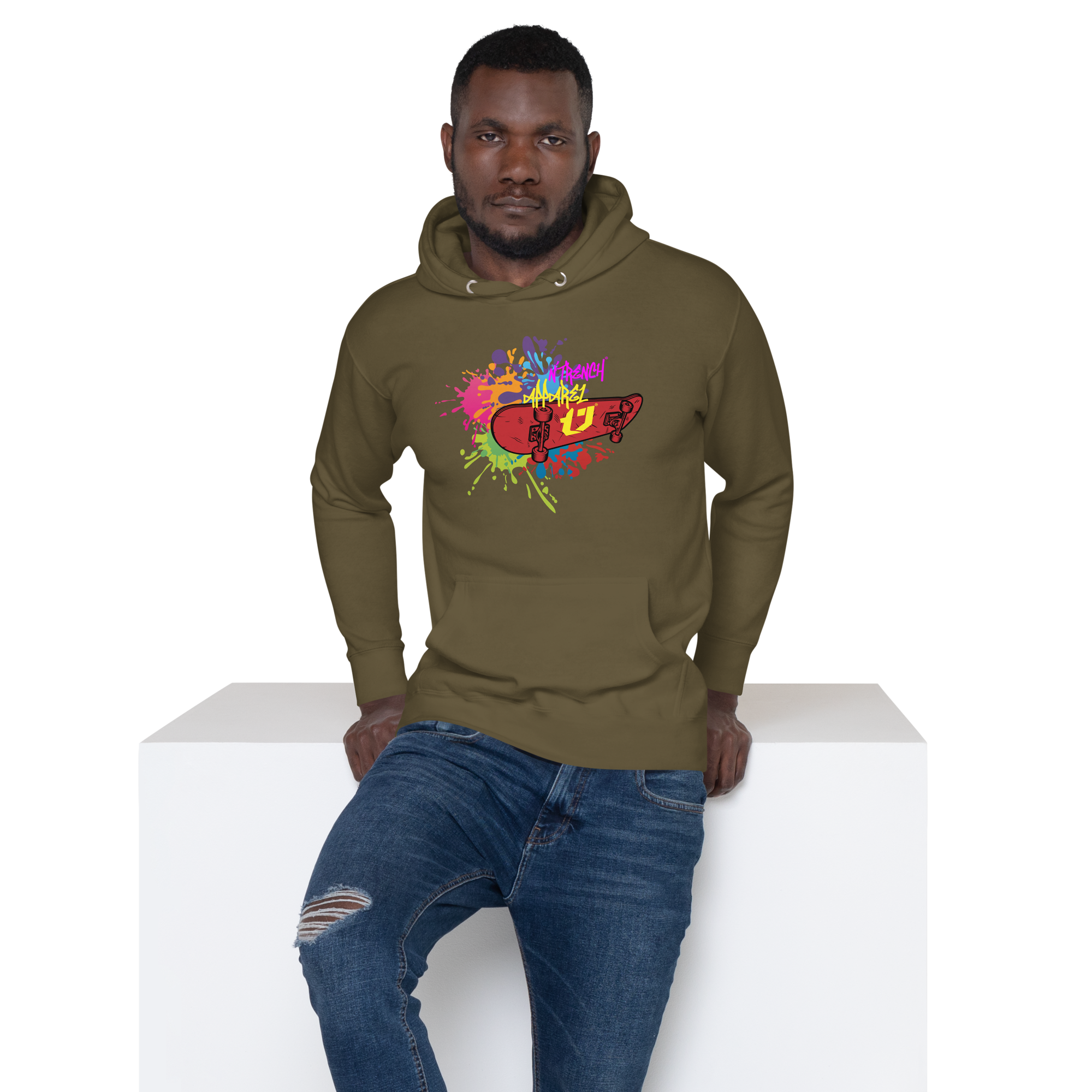 N'Trench Apparel Graffiti Skateboard Men/Guys Hoodie