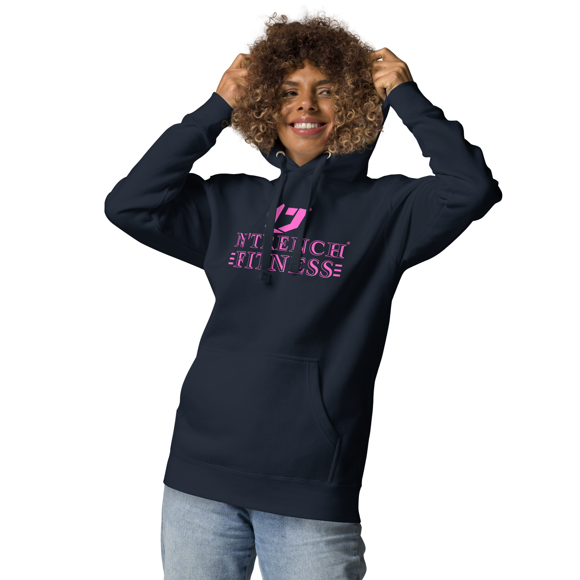 N'Trench Apparel Pink Lettering Women/Ladies Hoodie