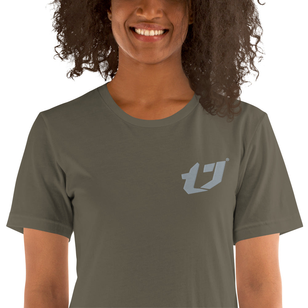 N'Trench Apparel Silver Logo Embroidery Unisex T-Shirt