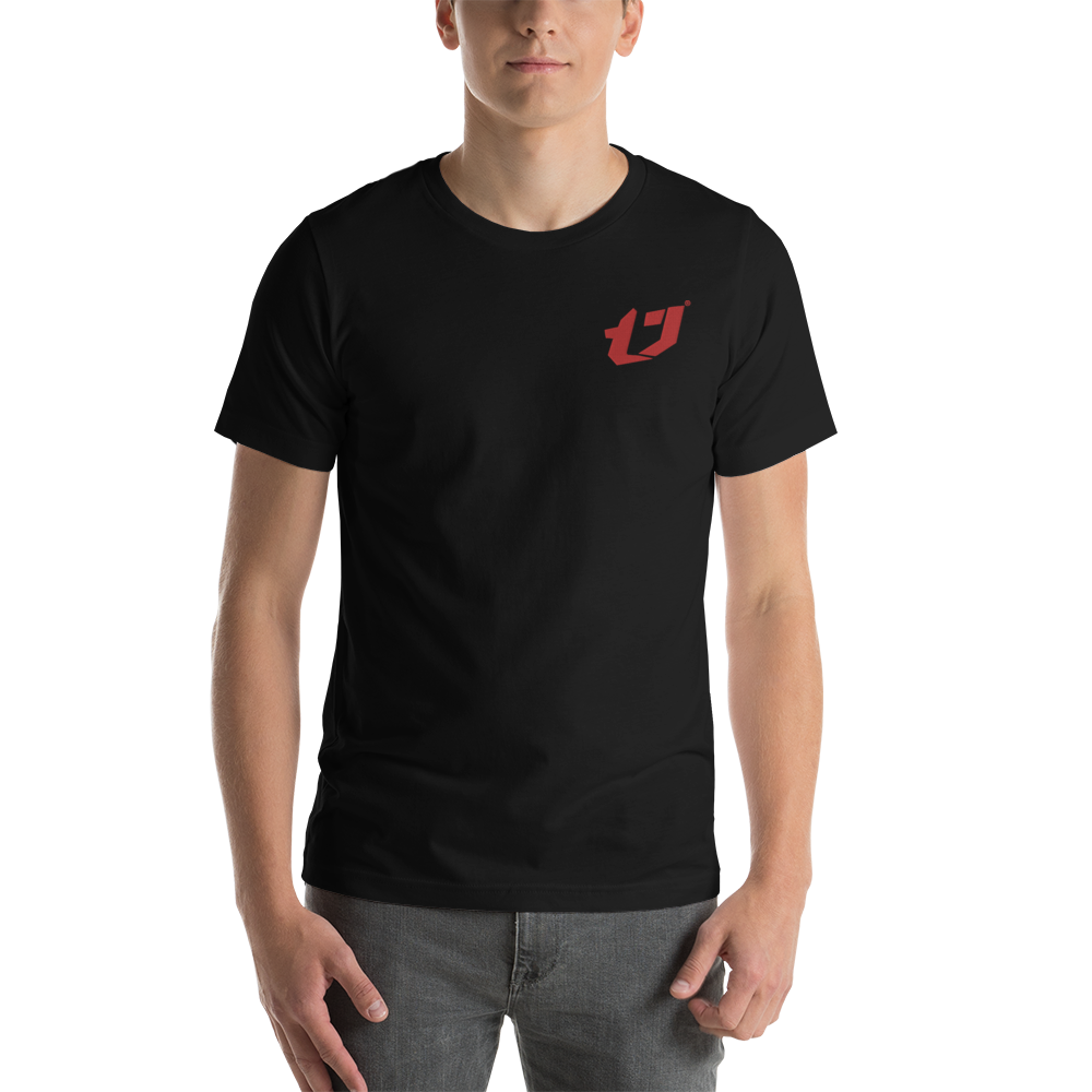N'Trench Apparel Red Logo Embroidery Unisex T-Shirt
