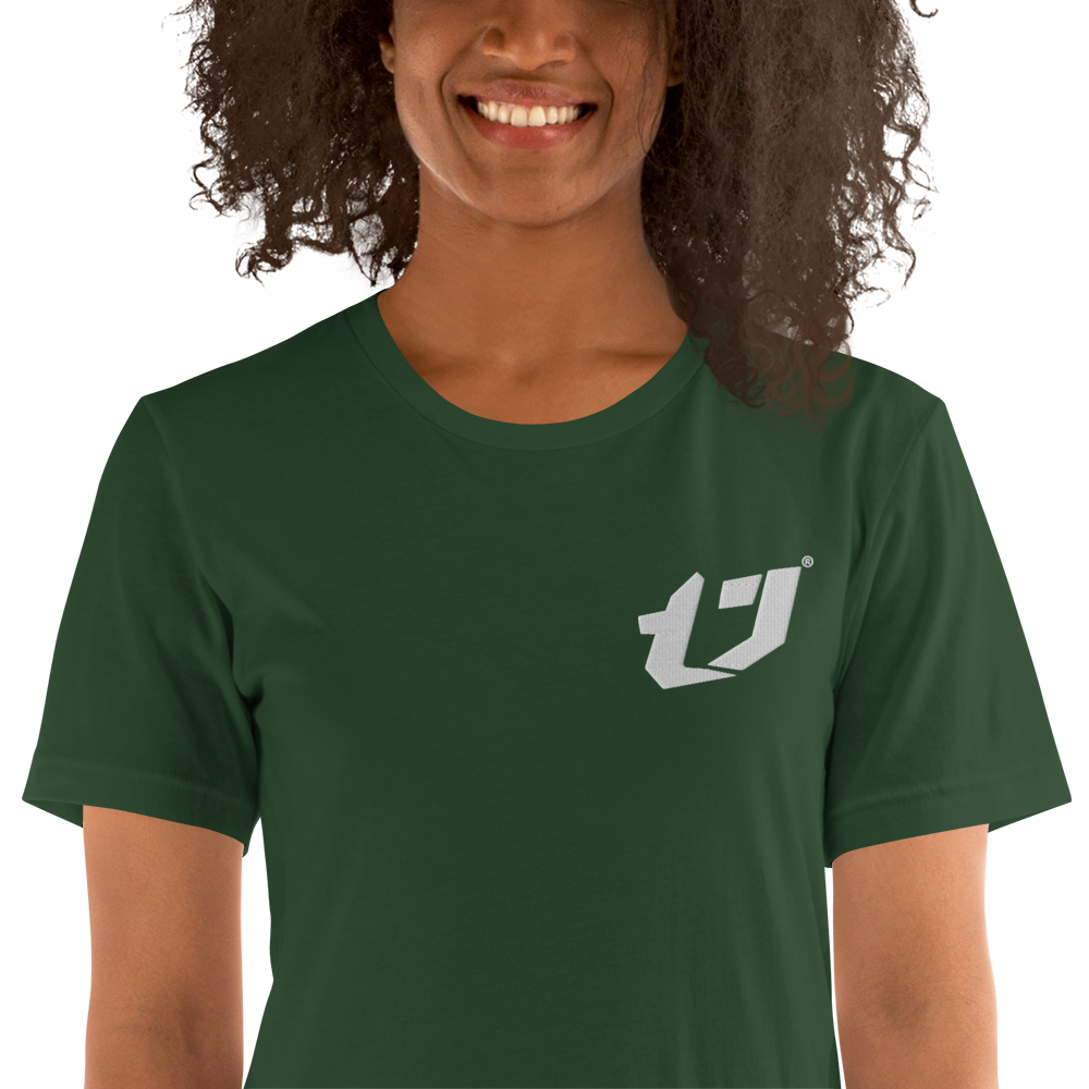 N'Trench Apparel White Logo Embroidery Unisex T-Shirt