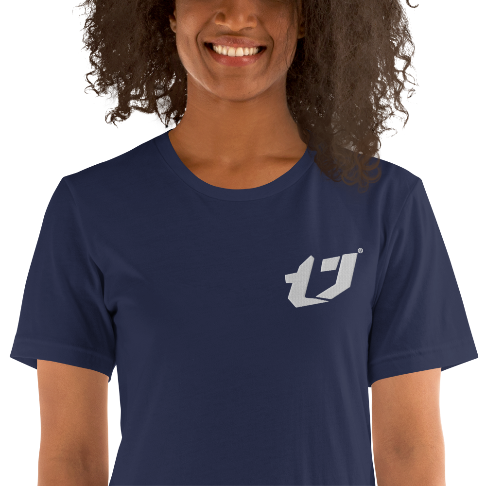 N'Trench Apparel White Logo Embroidery Unisex T-Shirt