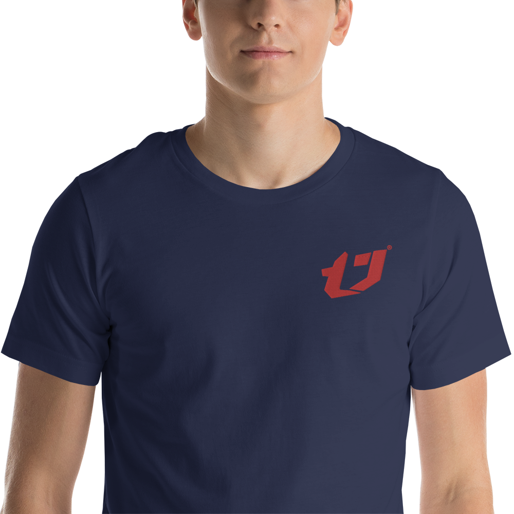 N'Trench Apparel Red Logo Embroidery Unisex t-shirt