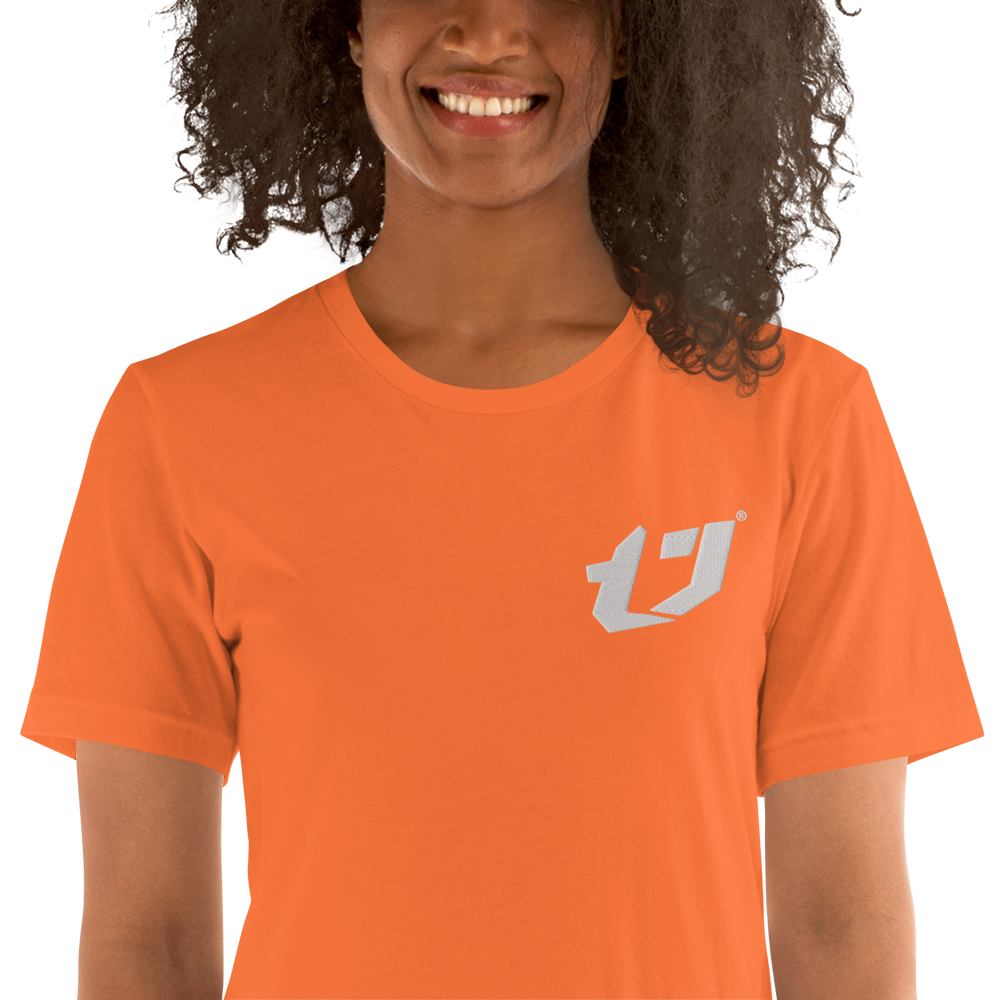 N'Trench Apparel White Logo Embroidery Unisex T-Shirt