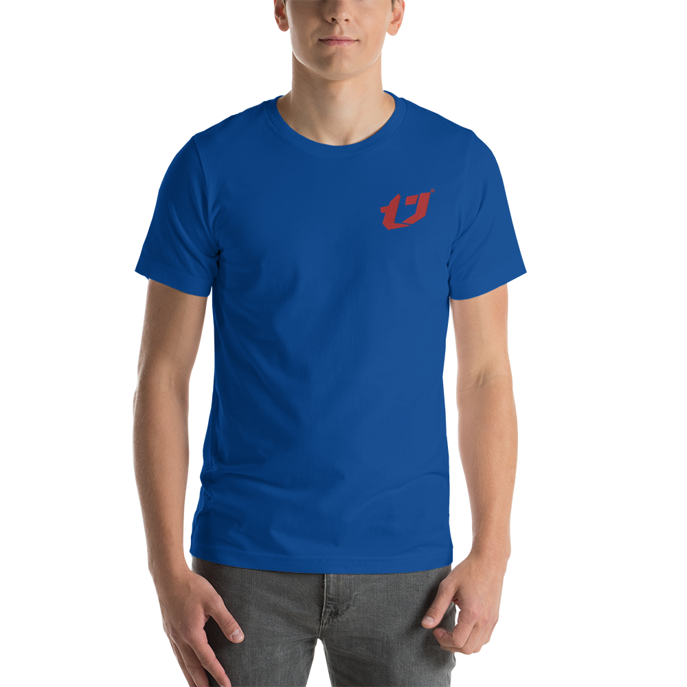 N'Trench Apparel Red Logo Embroidery Unisex T-Shirt