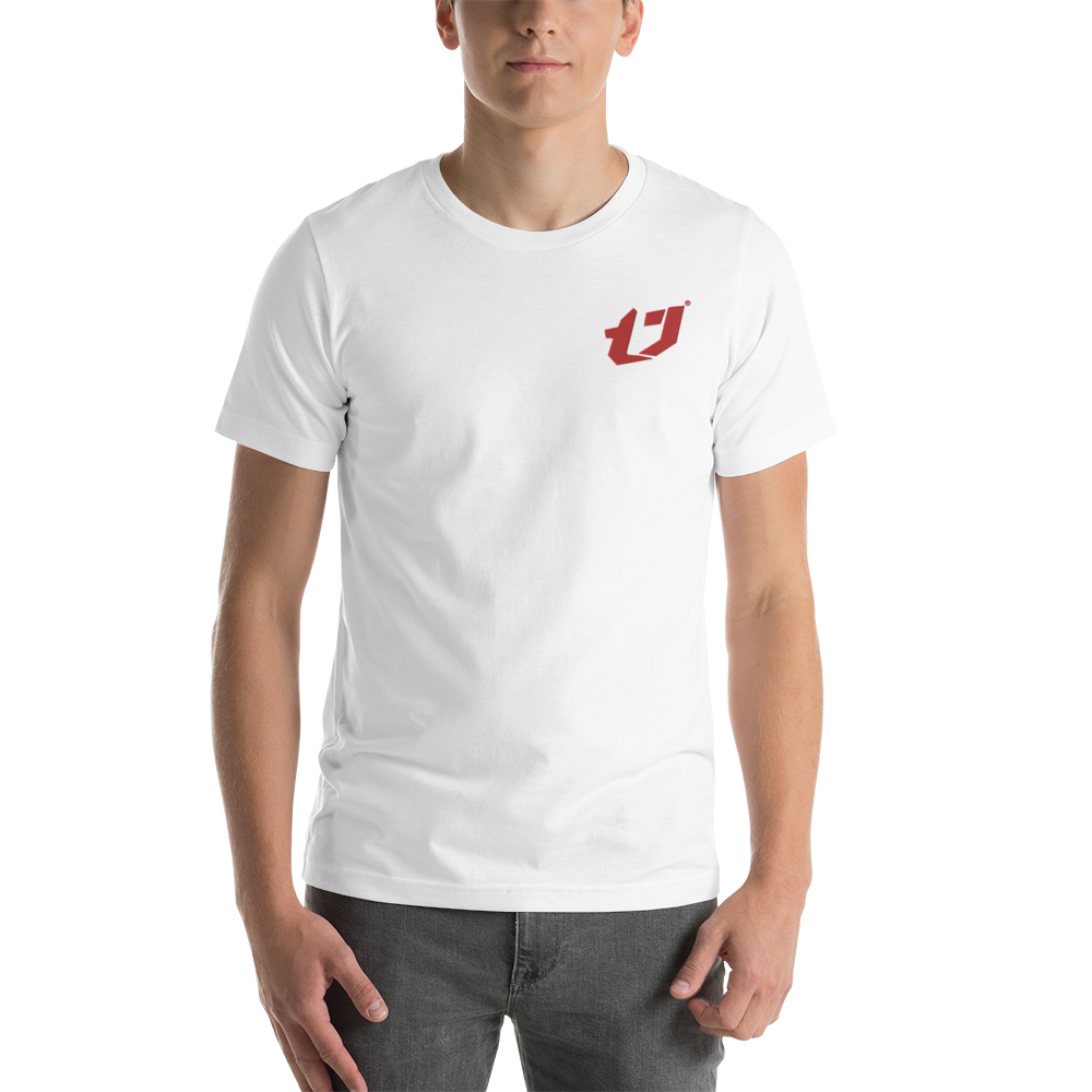 N'Trench Apparel Red Logo Embroidery Unisex T-Shirt