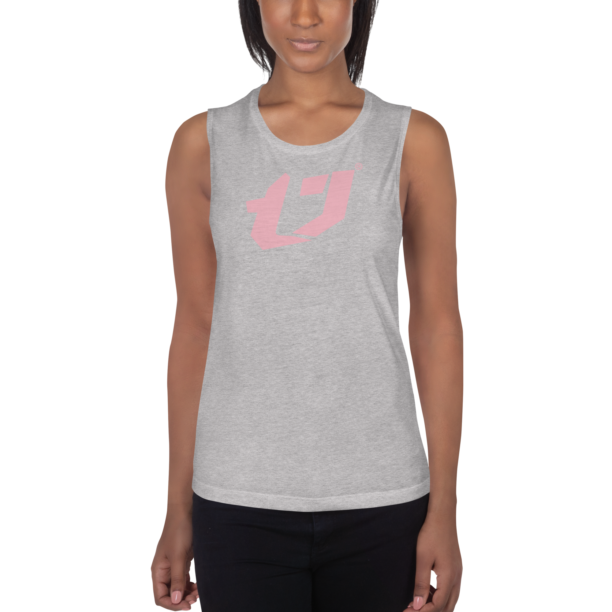N'Trench Pink Logo Women/Ladies Muscle Tank