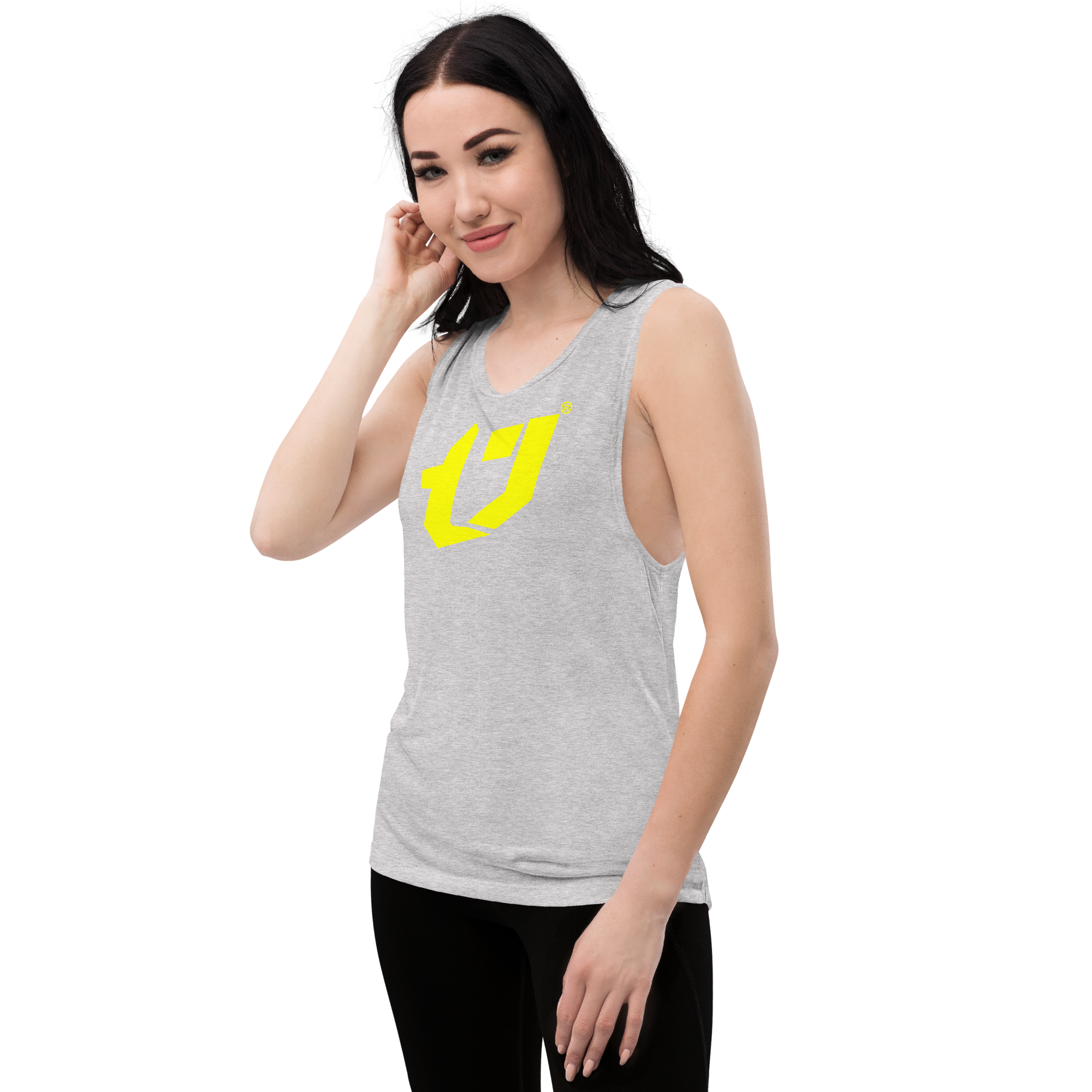 N'Trench Yellow Logo Women/Ladies Muscle Tank