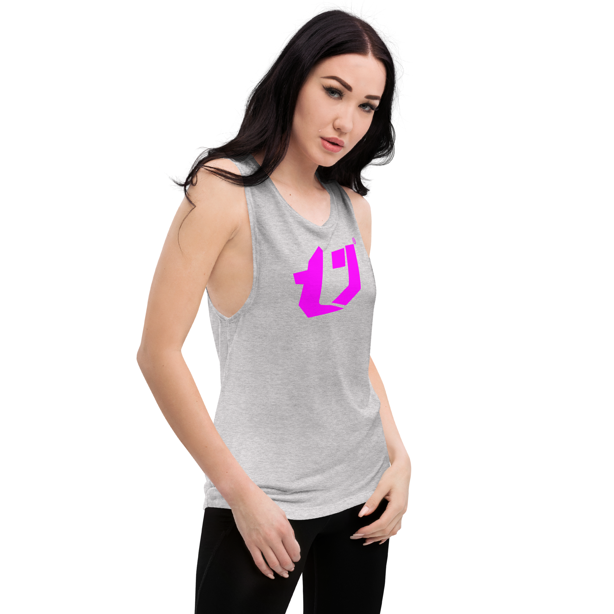 N'Trench Magenta Logo Women/Ladies Muscle Tank