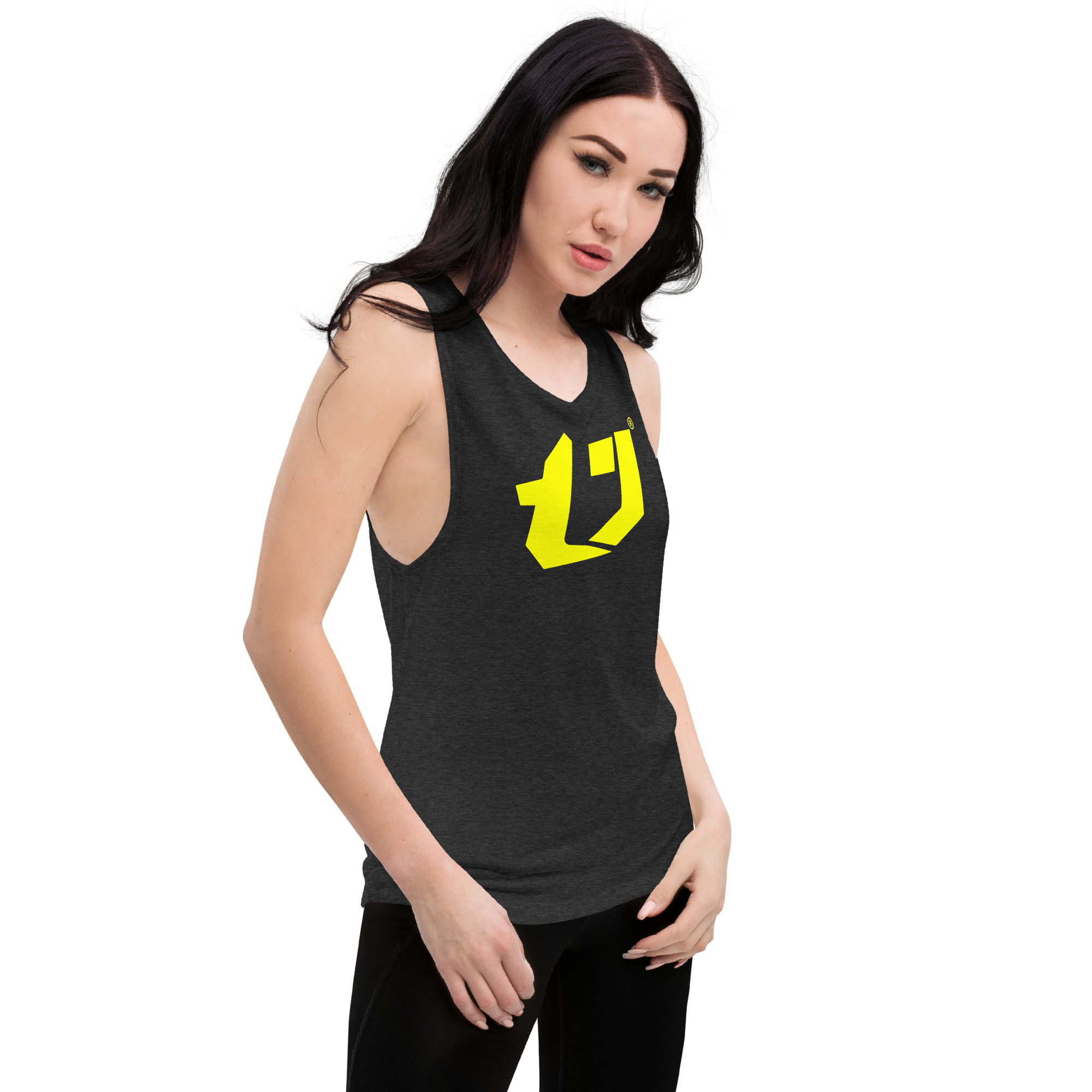 N'Trench Yellow Logo Women/Ladies Muscle Tank
