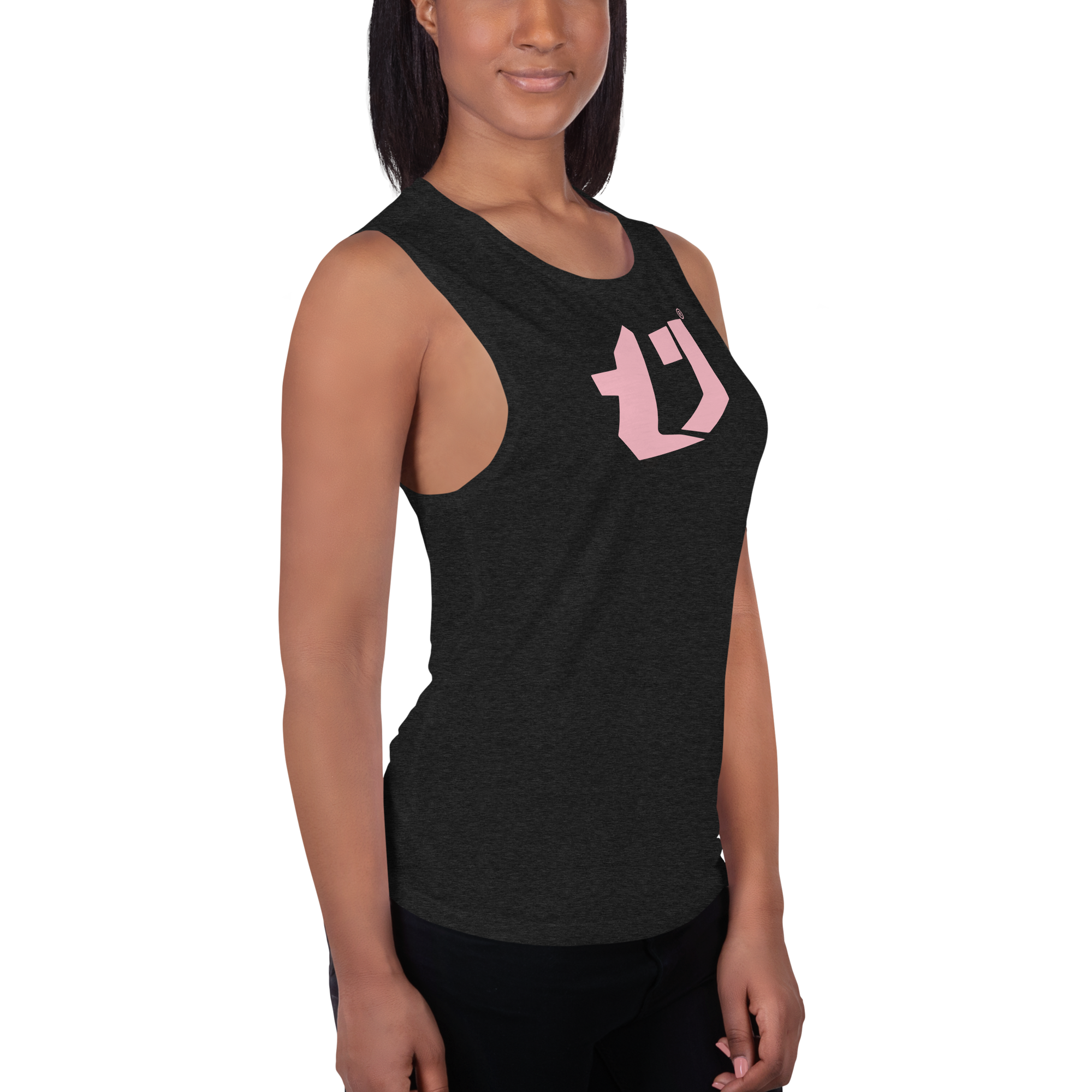 N'Trench Pink Logo Women/Ladies Muscle Tank