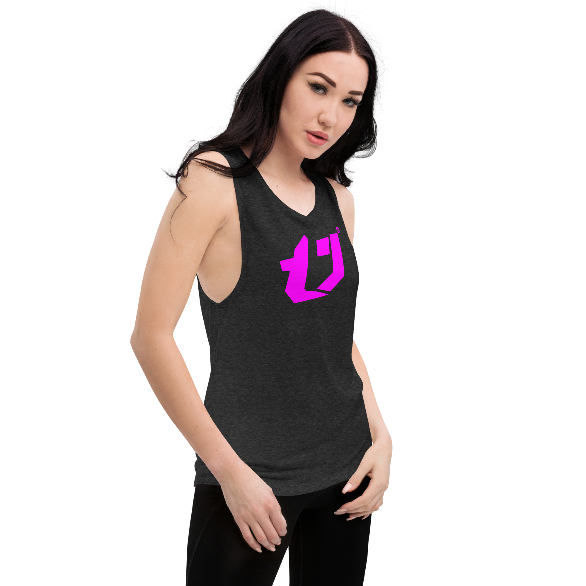 N'Trench Magenta Logo Women/Ladies Muscle Tank