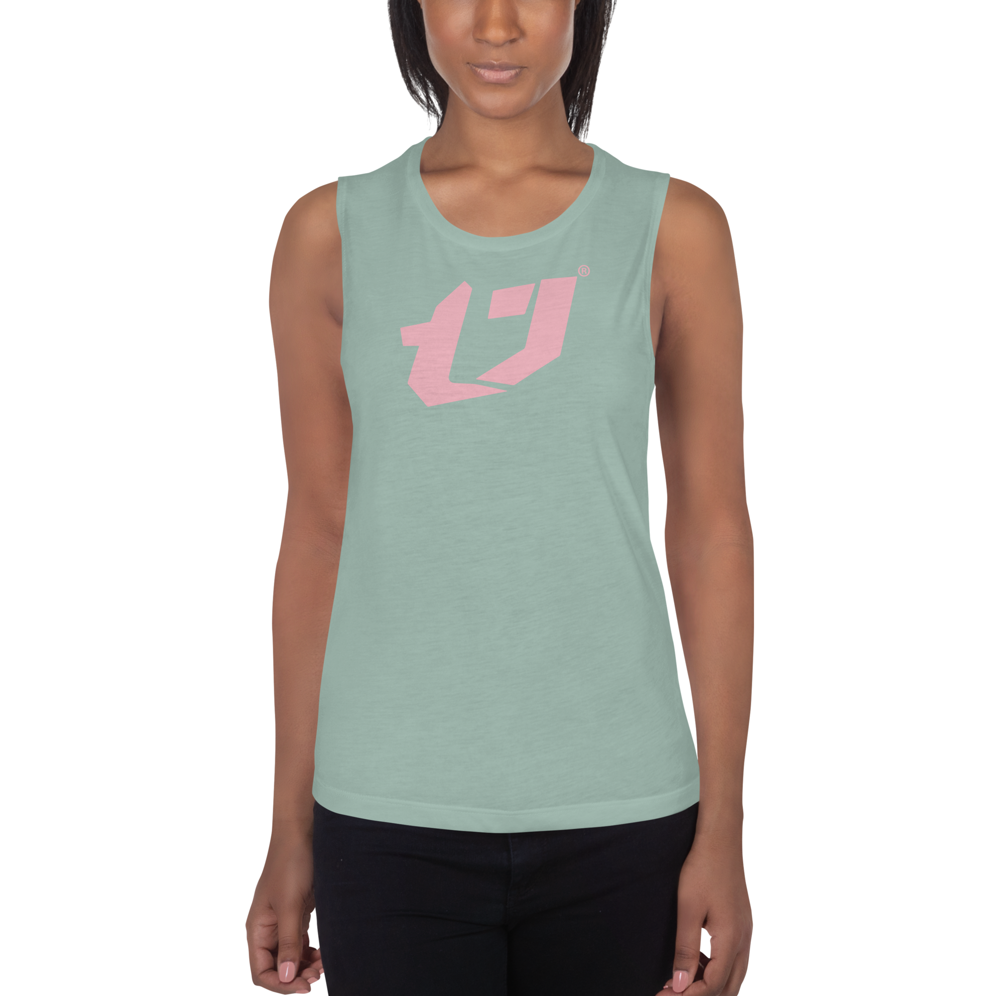 N'Trench Pink Logo Women/Ladies Muscle Tank