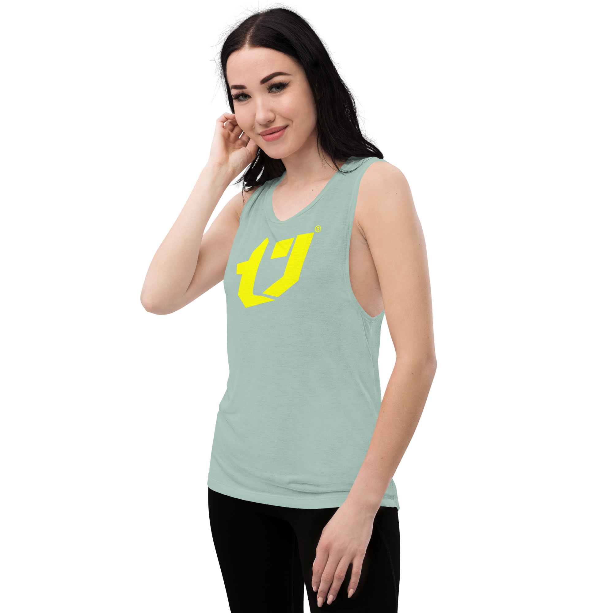 N'Trench Yellow Logo Women/Ladies Muscle Tank