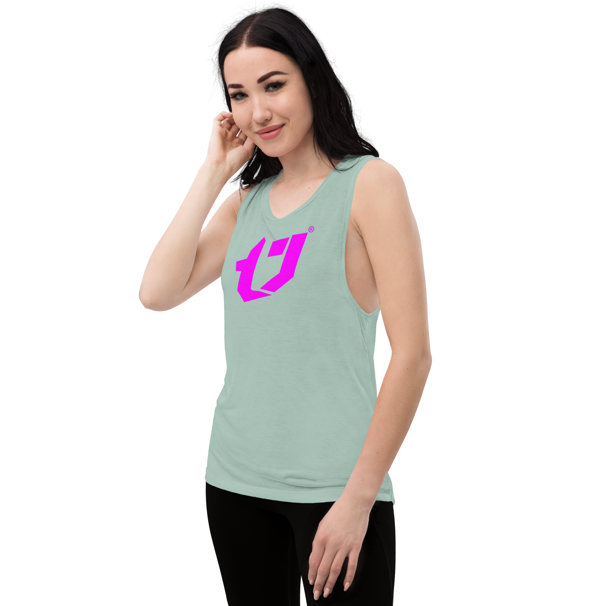 N'Trench Magenta Logo Women/Ladies Muscle Tank