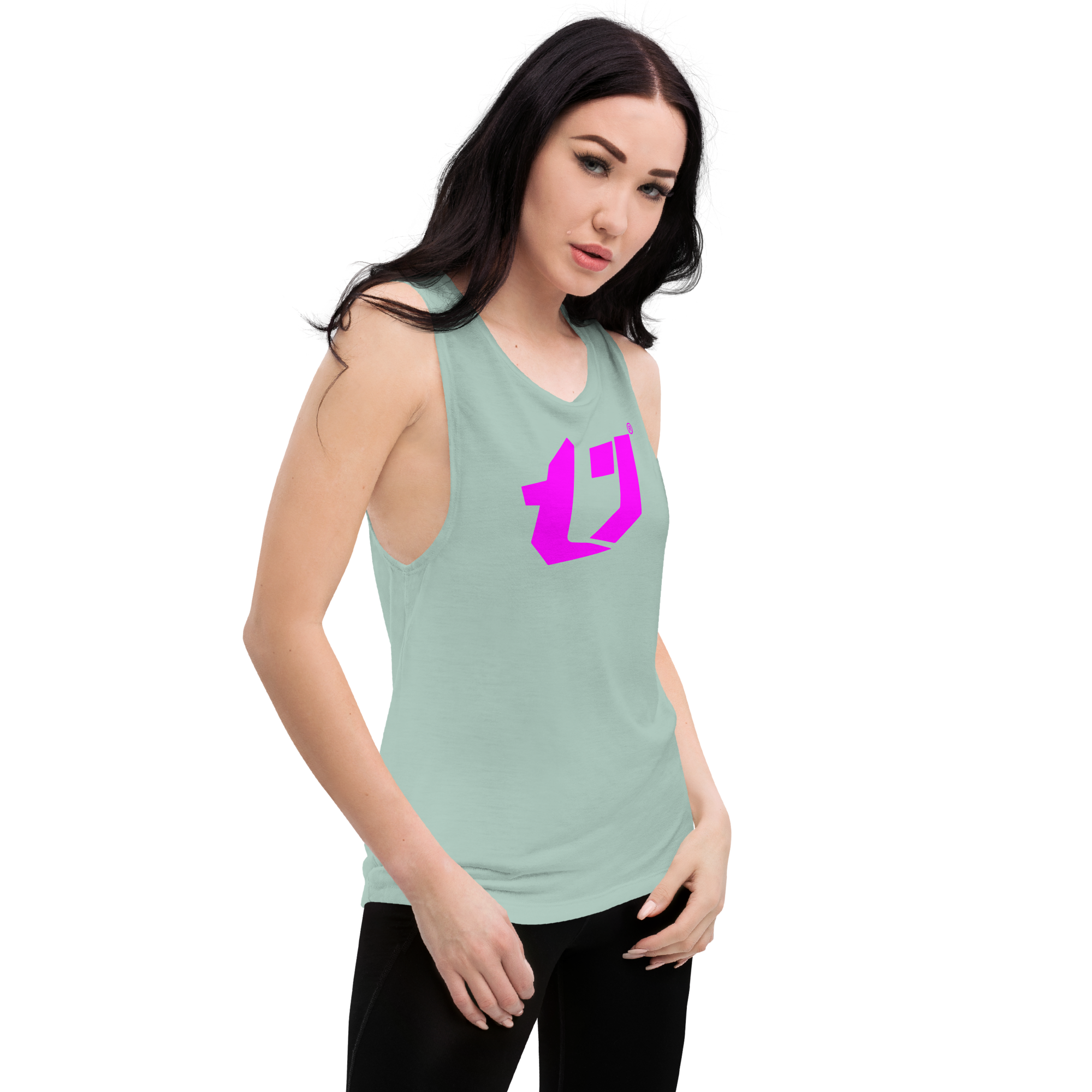 N'Trench Magenta Logo Women/Ladies Muscle Tank