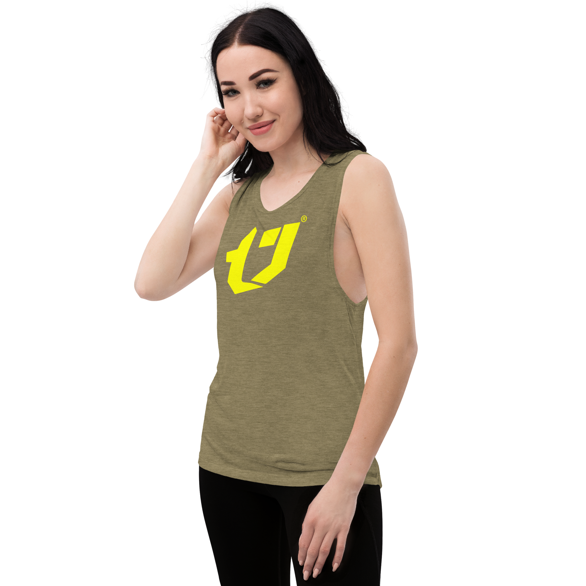 N'Trench Yellow Logo Women/Ladies Muscle Tank