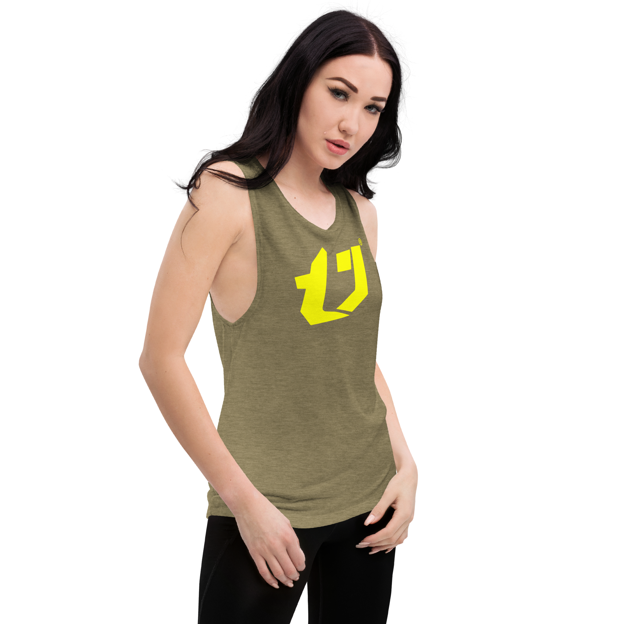 N'Trench Yellow Logo Women/Ladies Muscle Tank