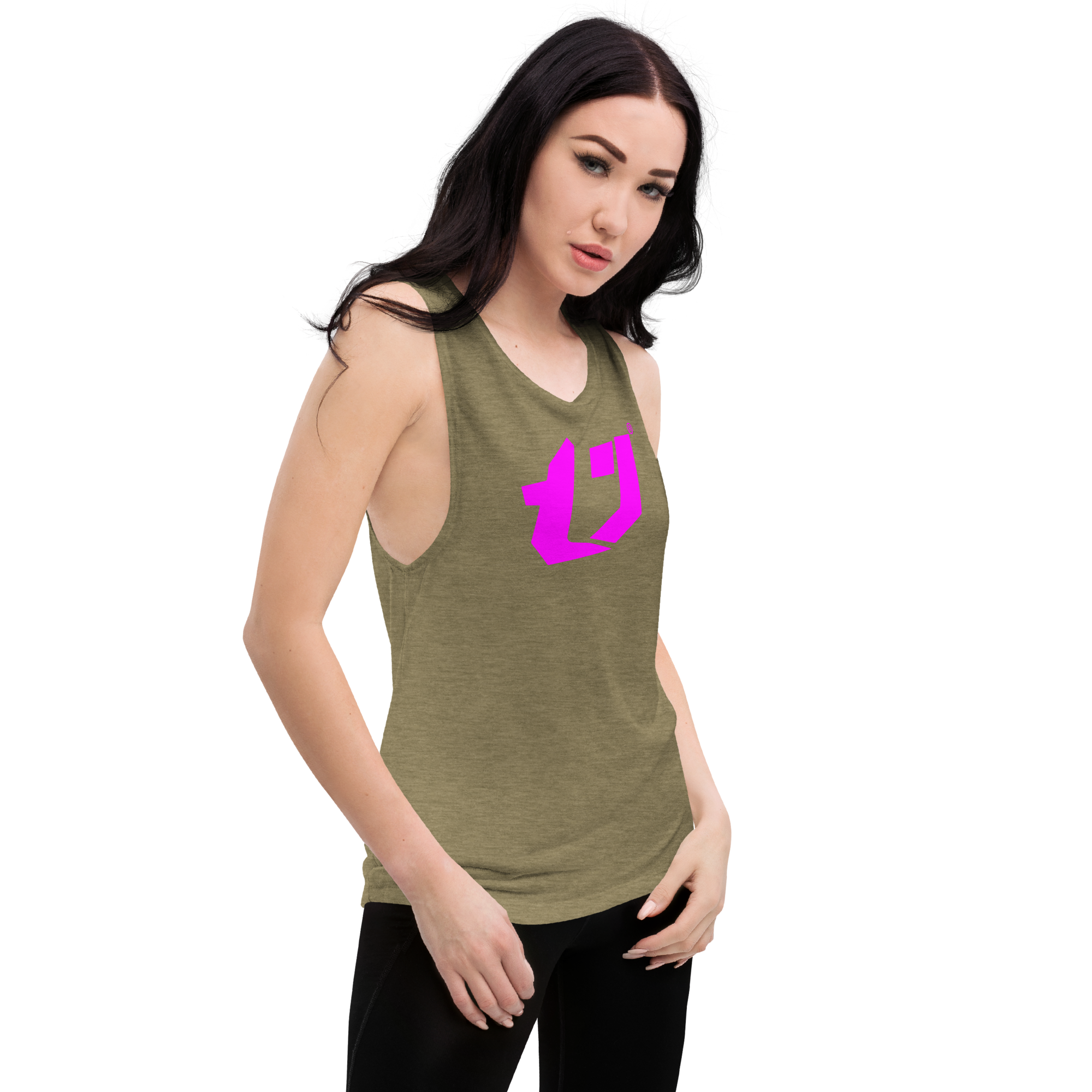 N'Trench Magenta Logo Women/Ladies Muscle Tank