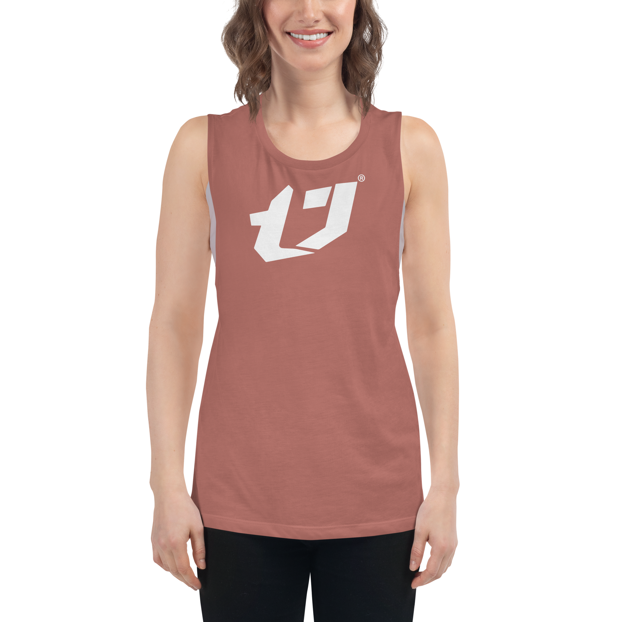 N'Trench White Logo Women/Ladies Muscle Tank