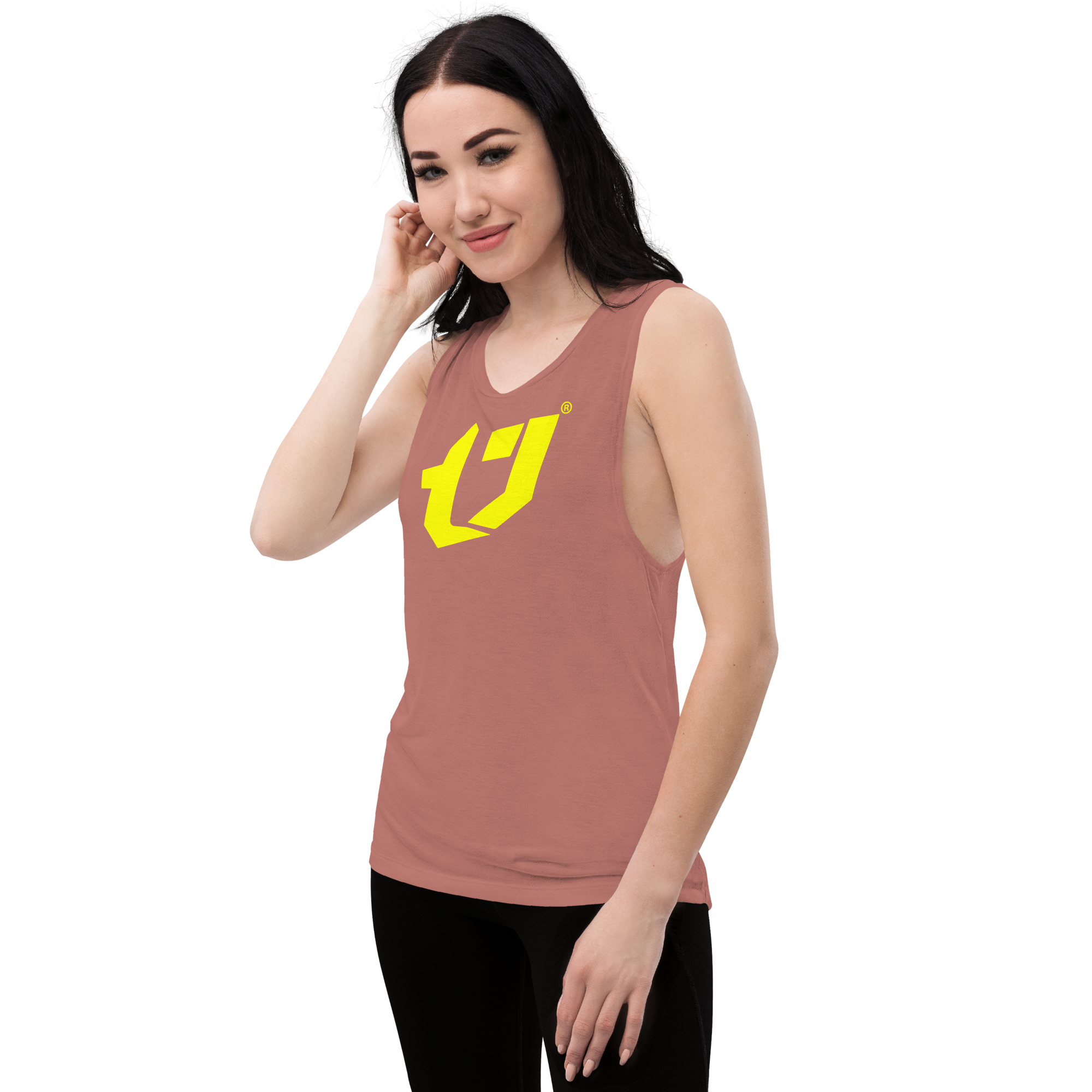 N'Trench Yellow Logo Women/Ladies Muscle Tank