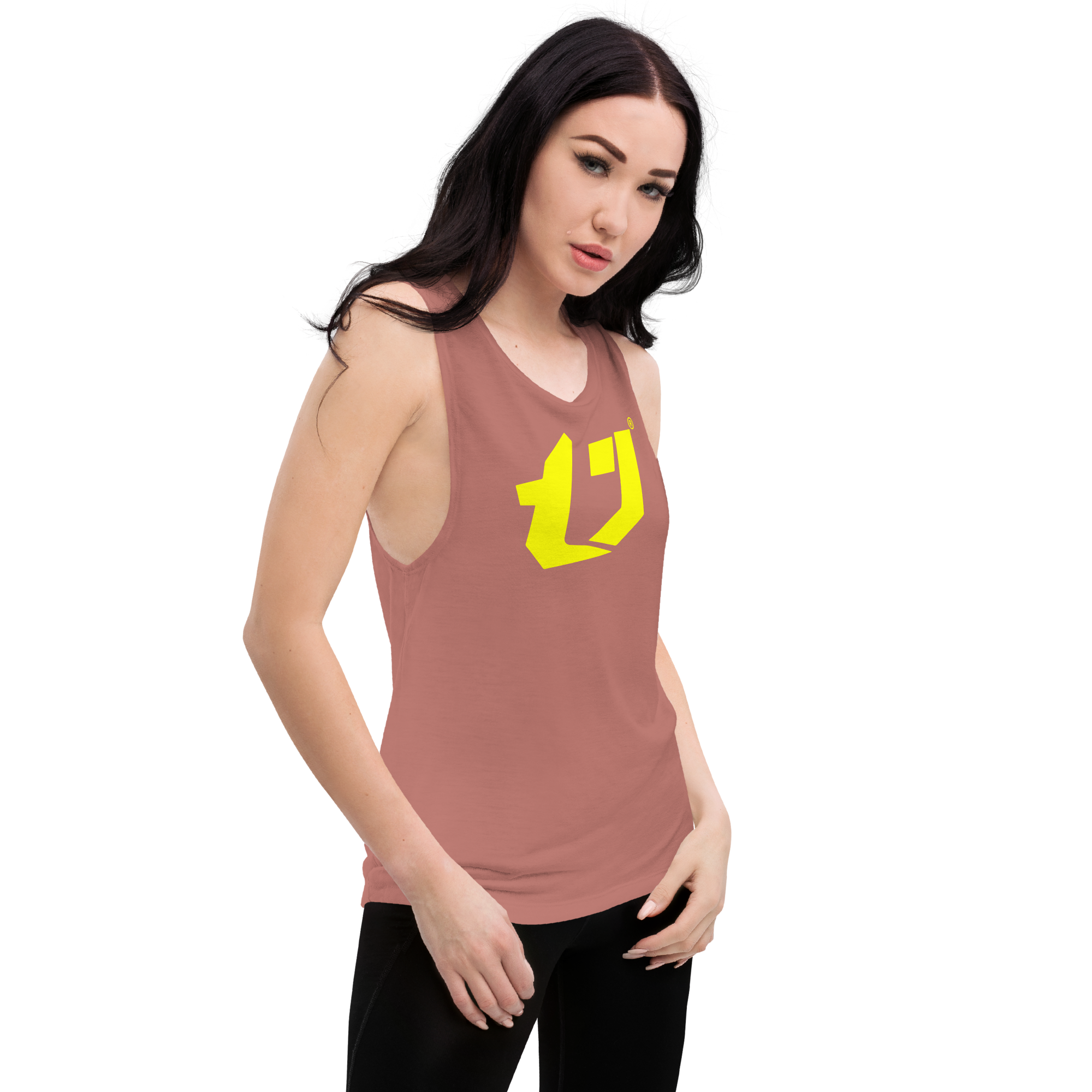 N'Trench Yellow Logo Women/Ladies Muscle Tank