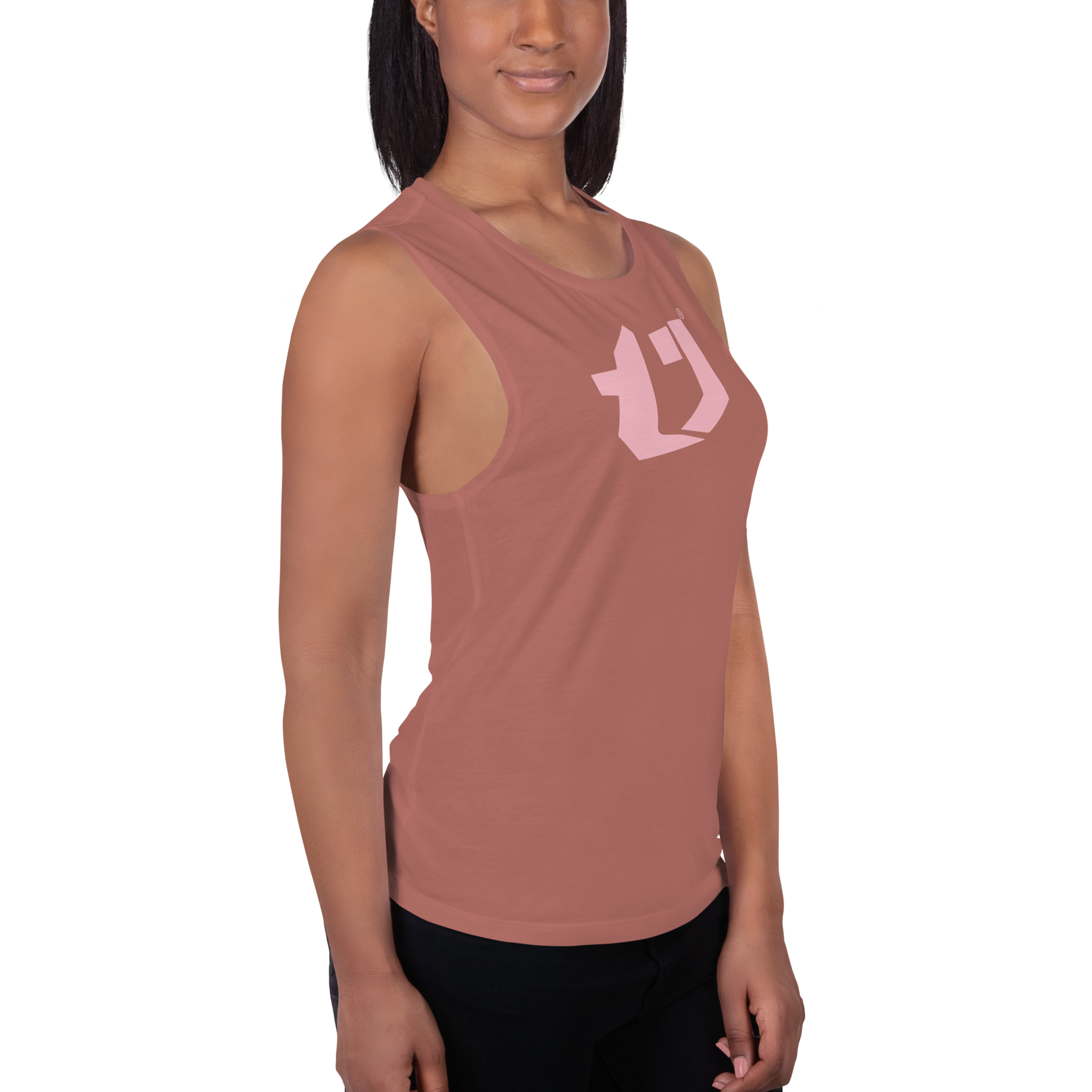 N'Trench Pink Logo Women/Ladies Muscle Tank