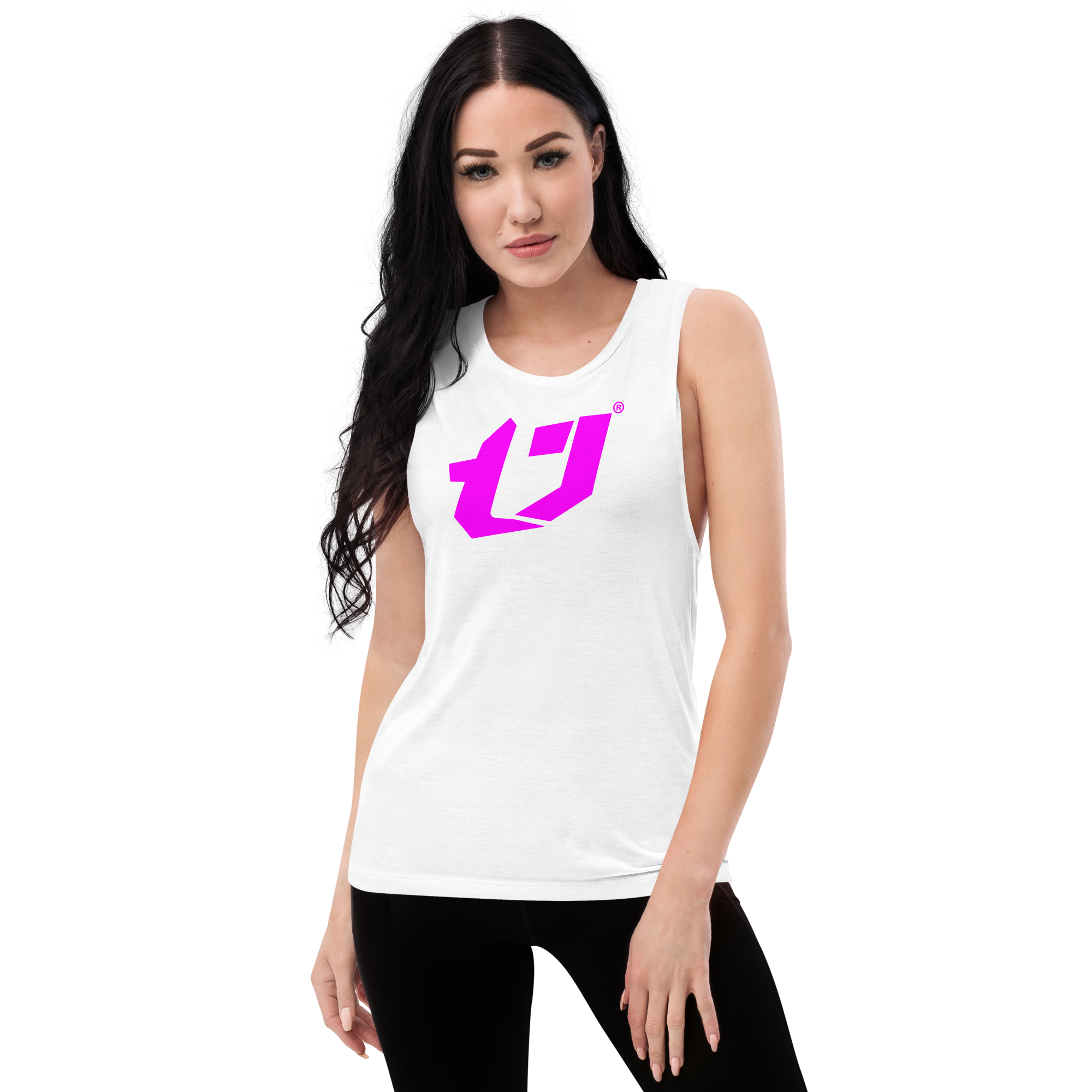 N'Trench Magenta Logo Women/Ladies Muscle Tank