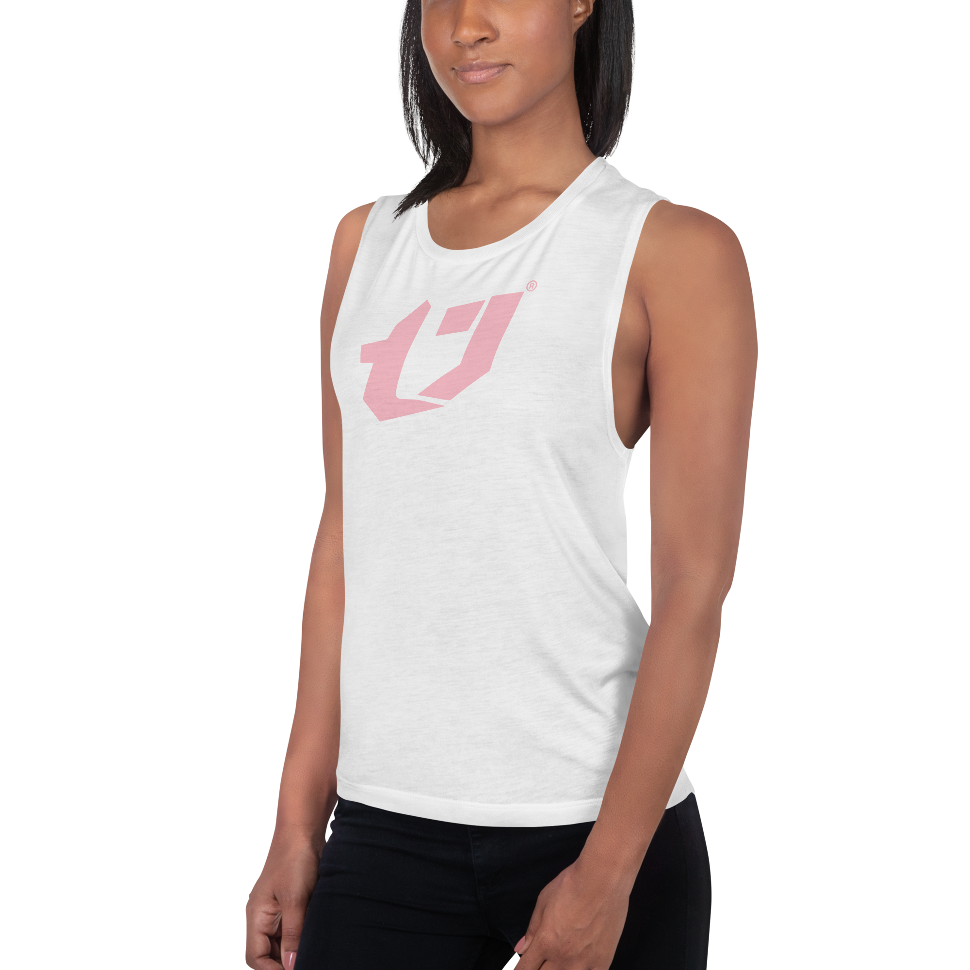 N'Trench Pink Logo Women/Ladies Muscle Tank