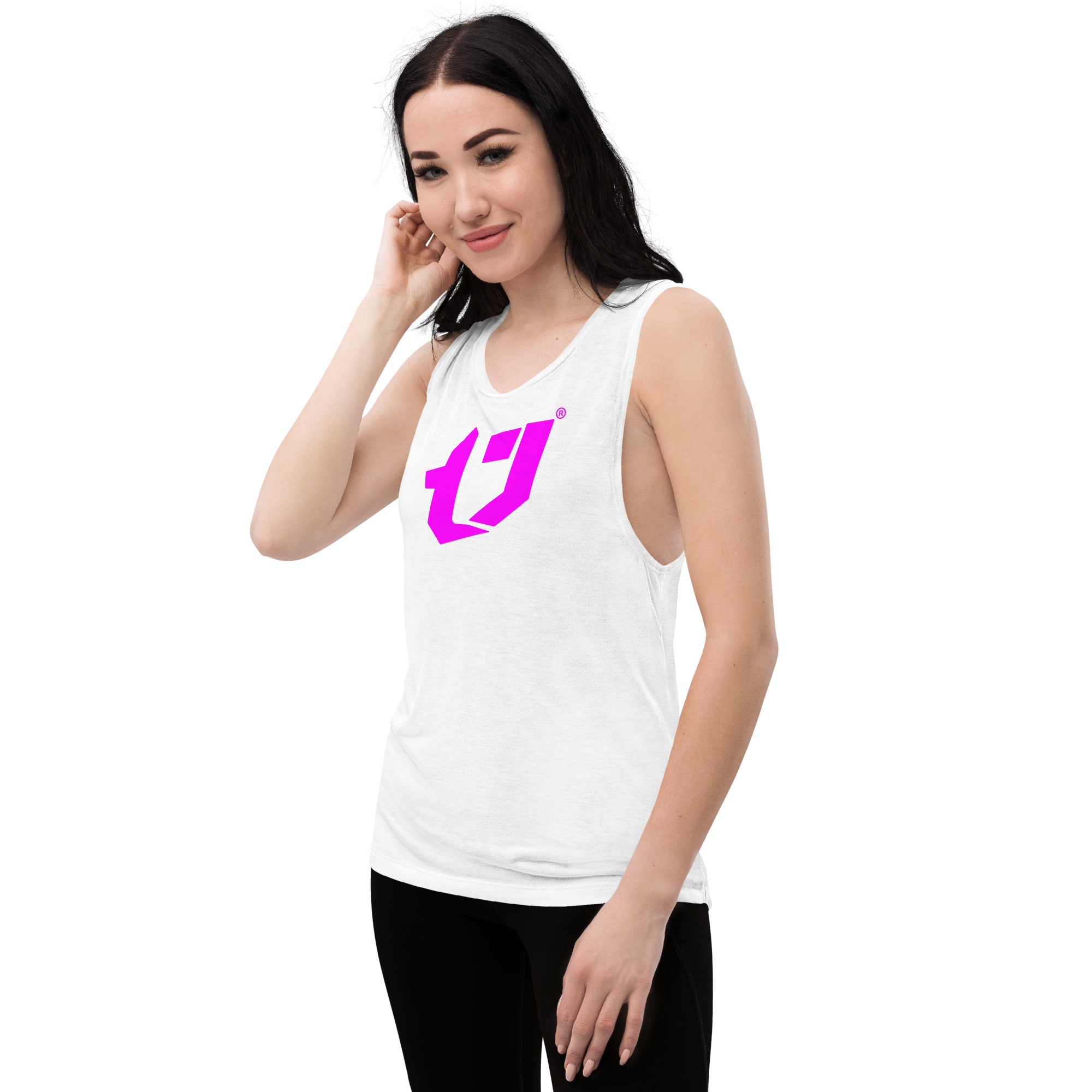 N'Trench Magenta Logo Women/Ladies Muscle Tank