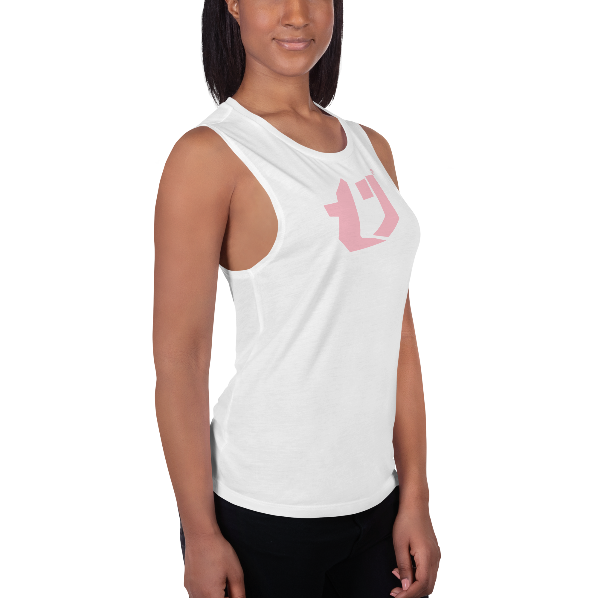 N'Trench Pink Logo Women/Ladies Muscle Tank