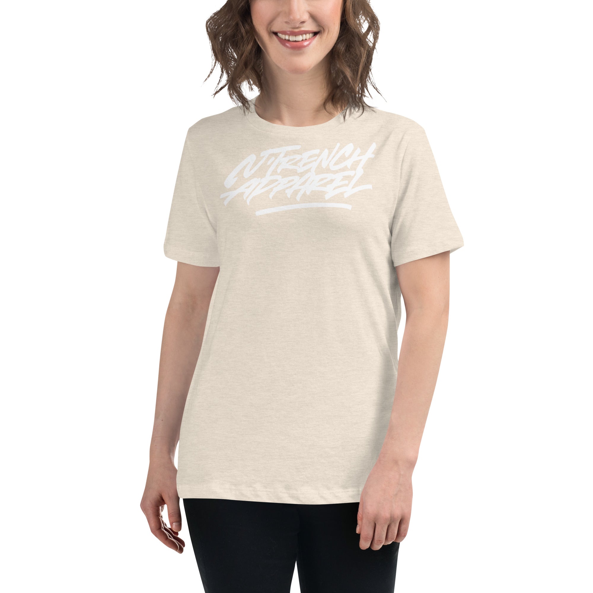 N'Trench Black Font Women/Ladies Relaxed T-Shirt