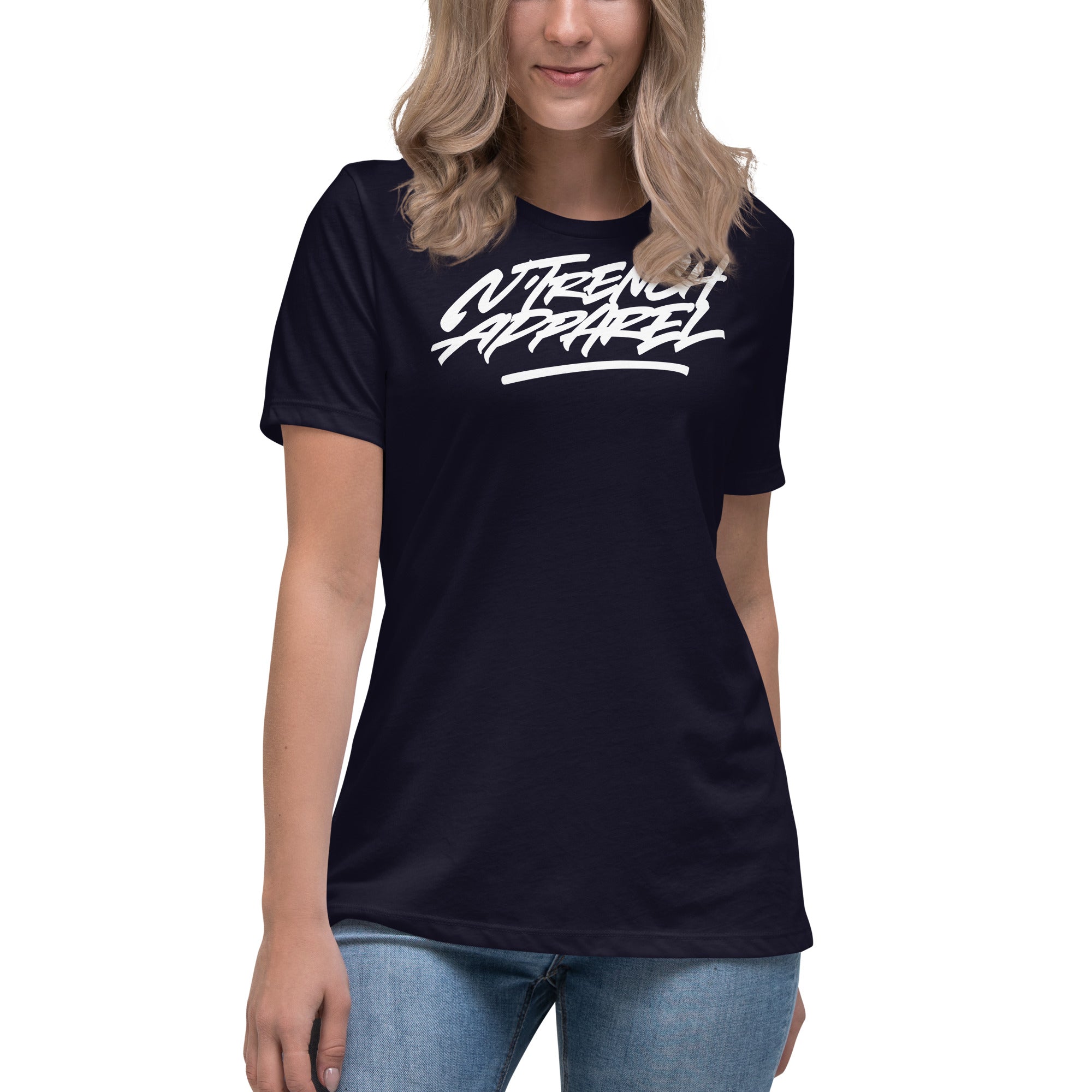 N'Trench Black Font Women/Ladies Relaxed T-Shirt