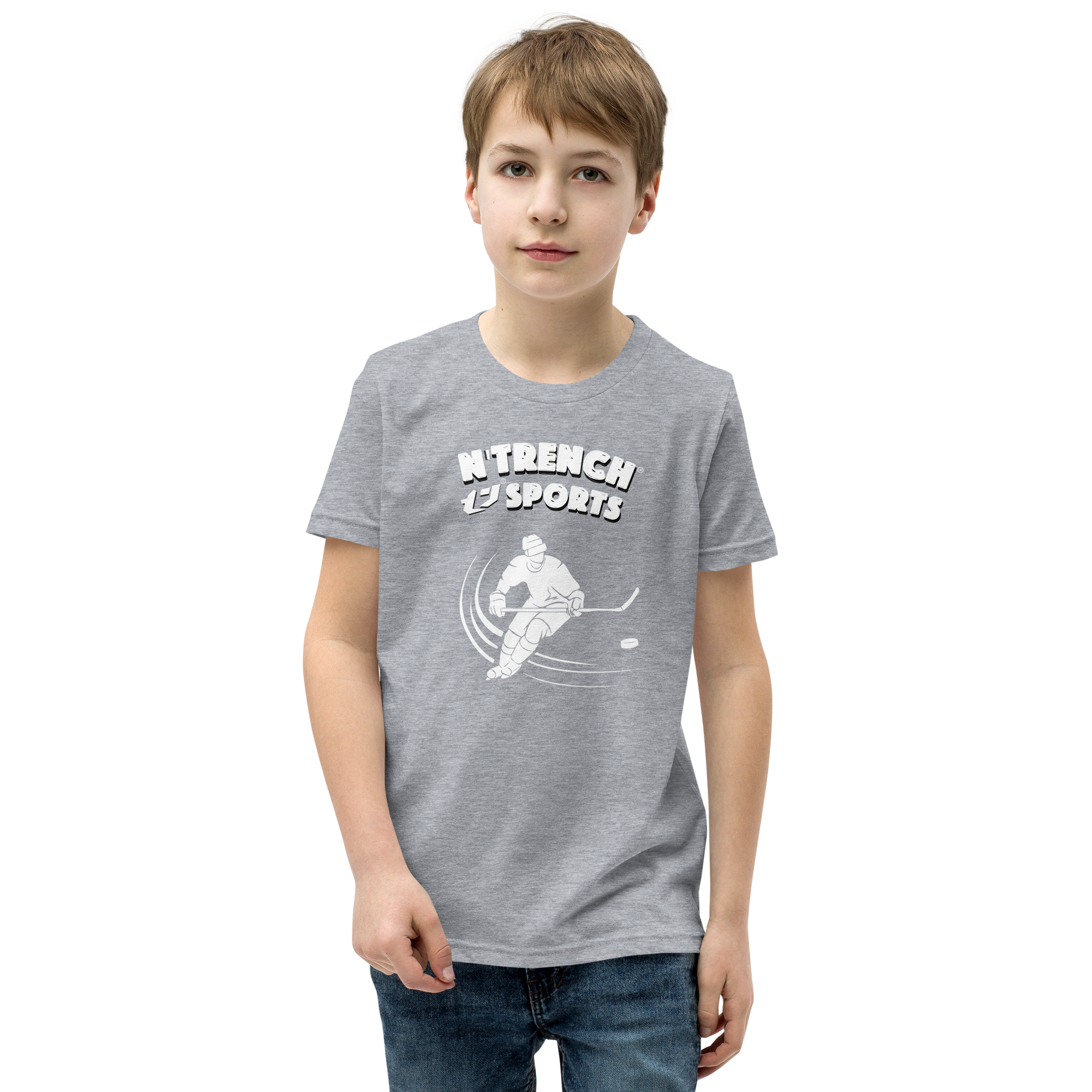 N'Trench Boys Hockey Youth Short Sleeve T-Shirt