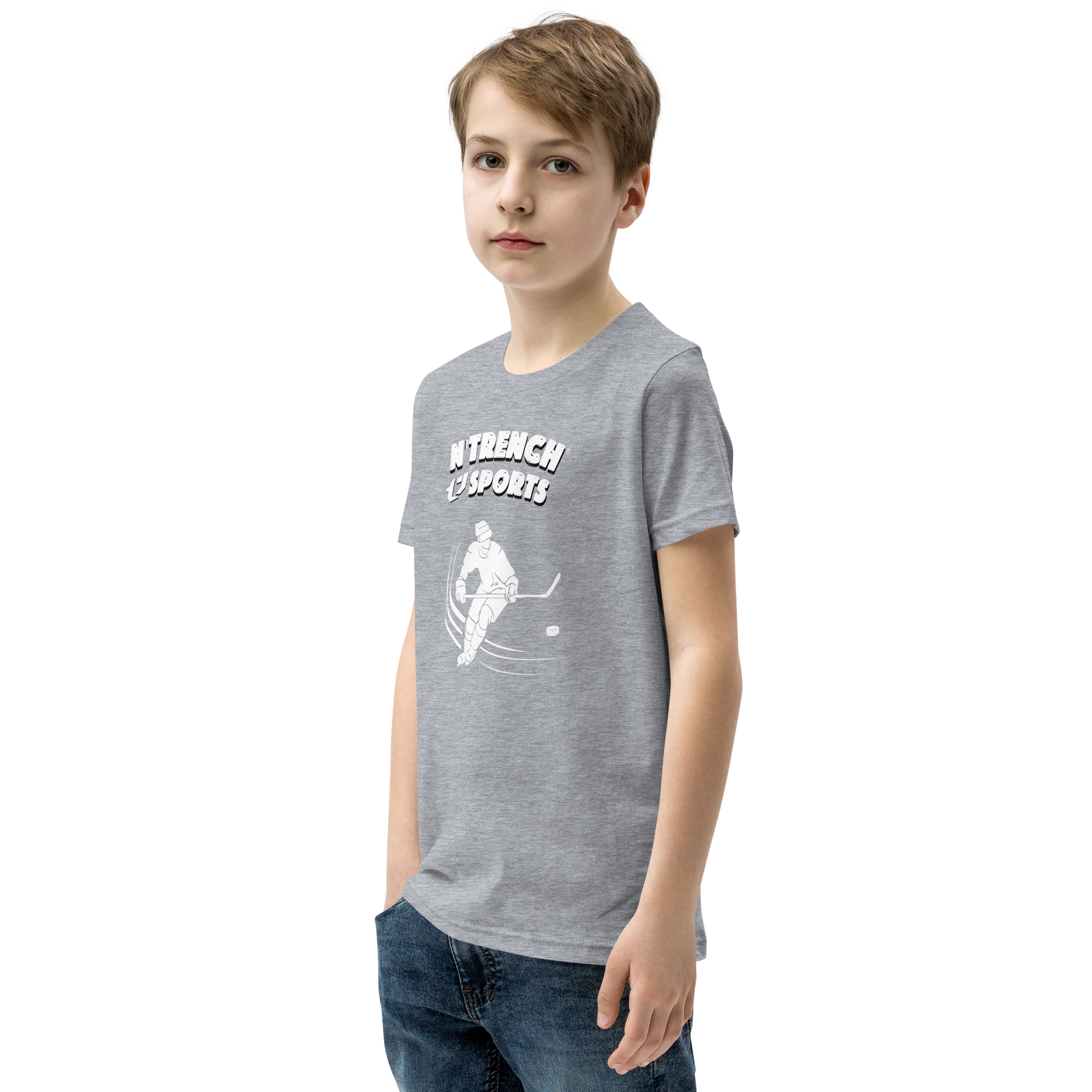 N'Trench Boys Hockey Youth Short Sleeve T-Shirt