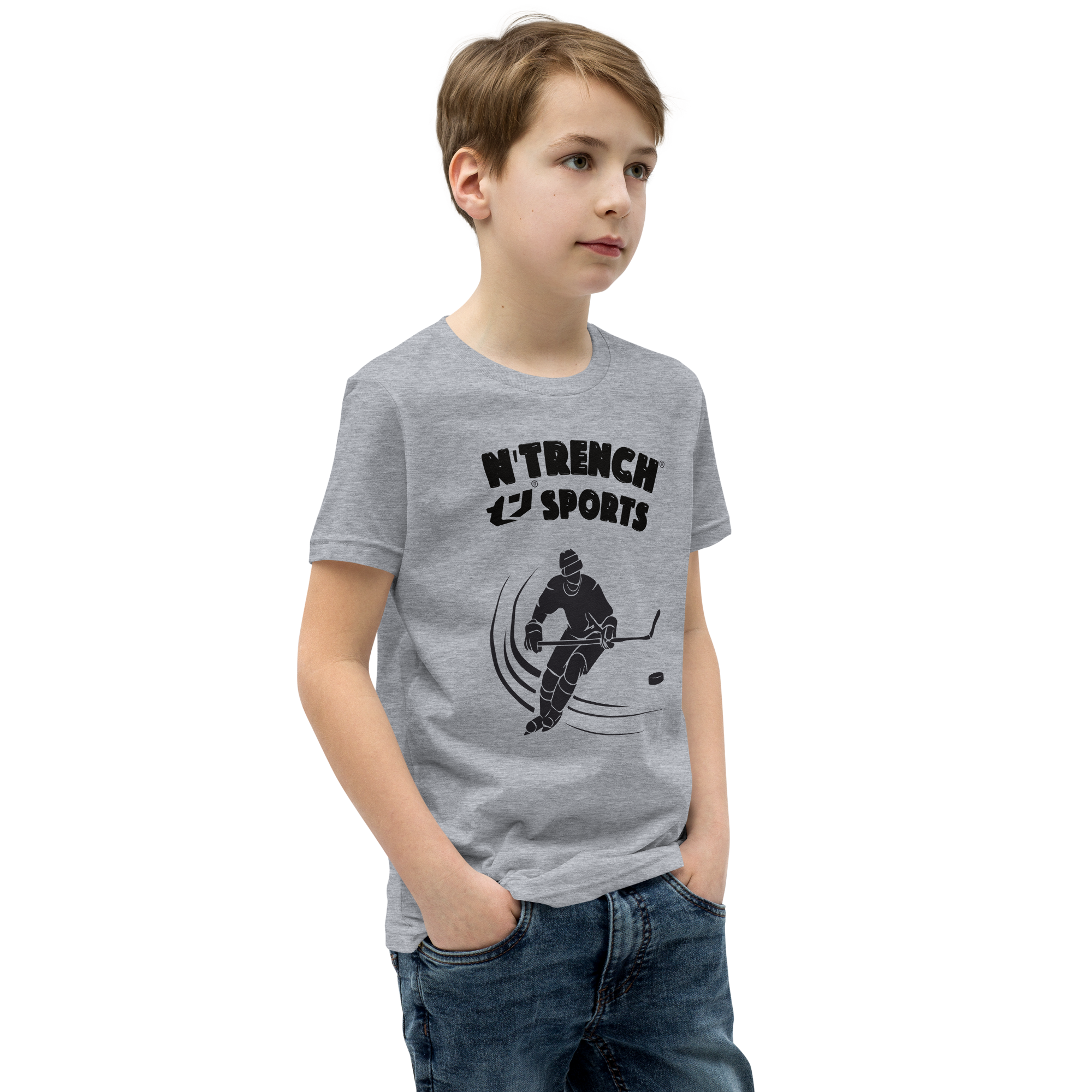 N'Trench Boys Hockey Youth Short Sleeve T-Shirt
